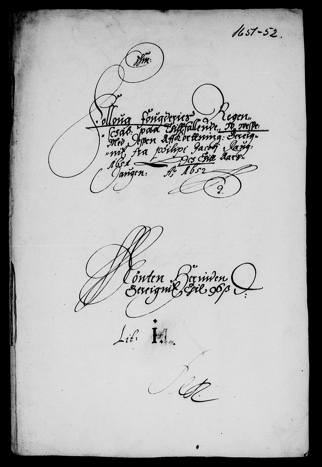 Rentekammeret inntil 1814, Reviderte regnskaper, Lensregnskaper, RA/EA-5023/R/Rb/Rba/L0206: Akershus len, 1651-1652