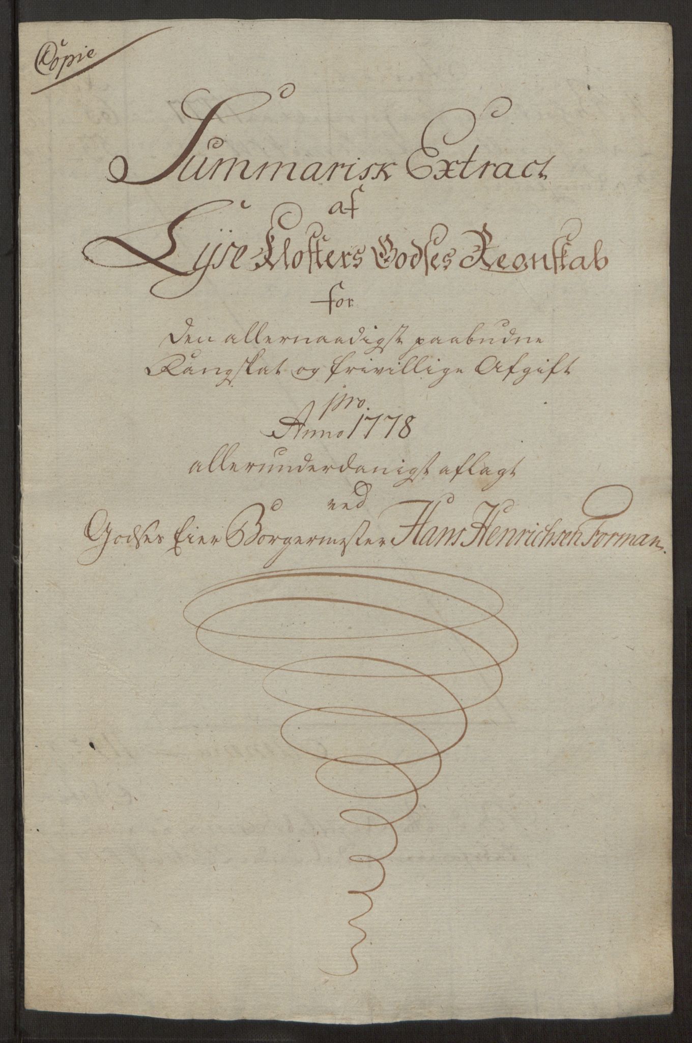 Rentekammeret inntil 1814, Reviderte regnskaper, Fogderegnskap, AV/RA-EA-4092/R50/L3180: Ekstraskatten Lyse kloster, 1762-1783, p. 407