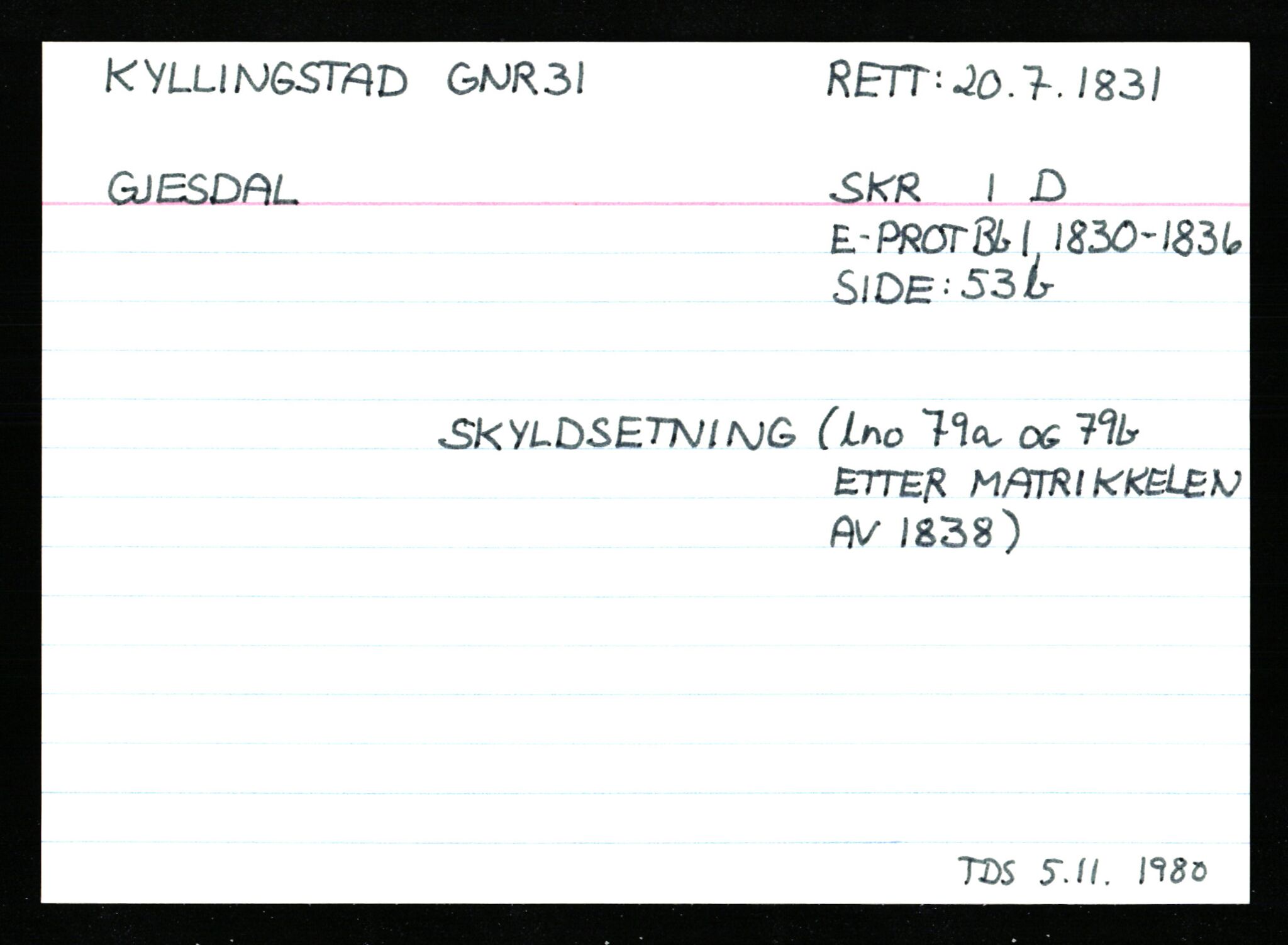 Statsarkivet i Stavanger, AV/SAST-A-101971/03/Y/Ym/L0033: Åstedskort sortert etter gårdsnavn: Kvelland - Lagestranden, 1600-1950, p. 475