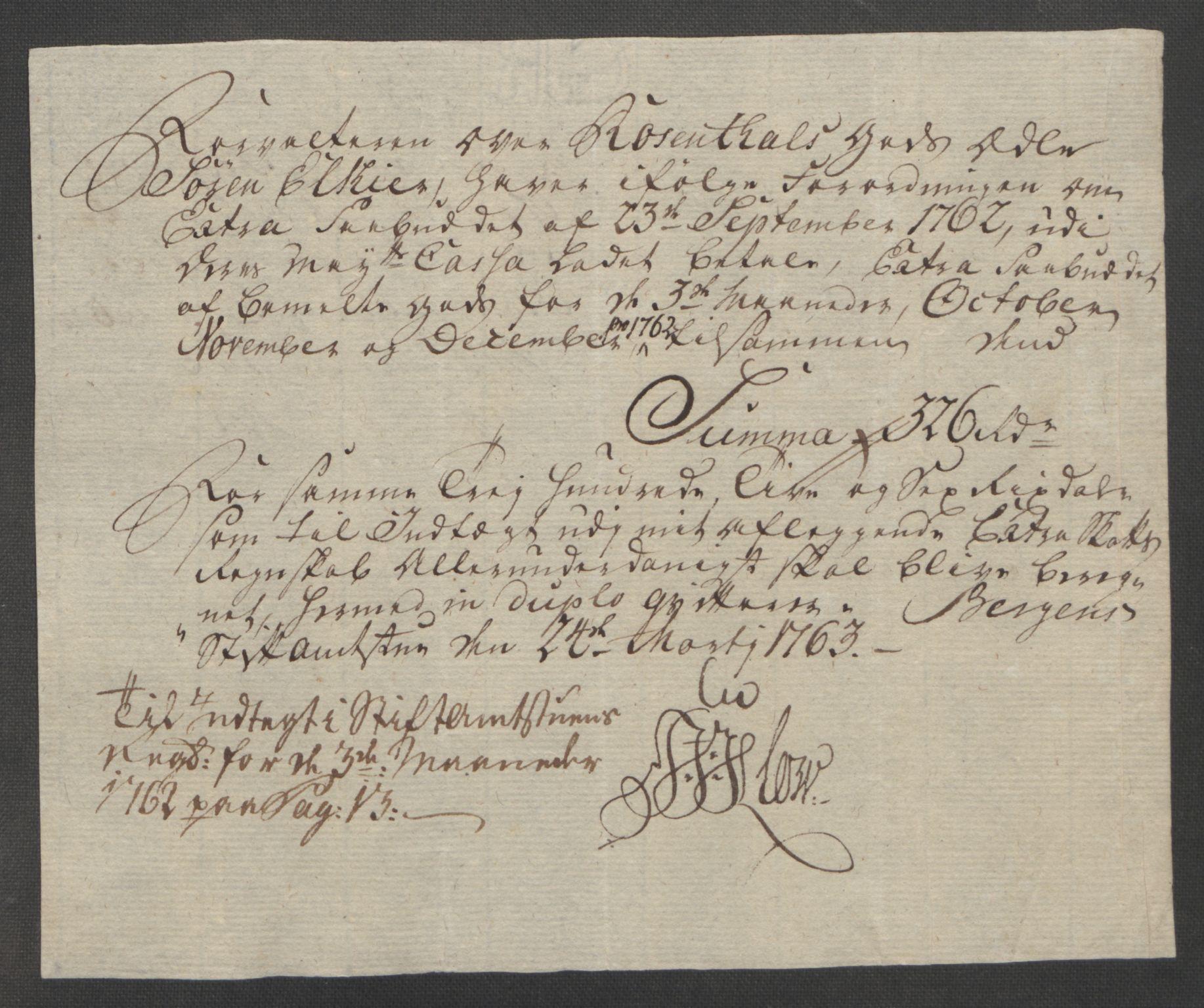 Rentekammeret inntil 1814, Reviderte regnskaper, Fogderegnskap, RA/EA-4092/R49/L3157: Ekstraskatten Rosendal Baroni, 1762-1772, p. 14