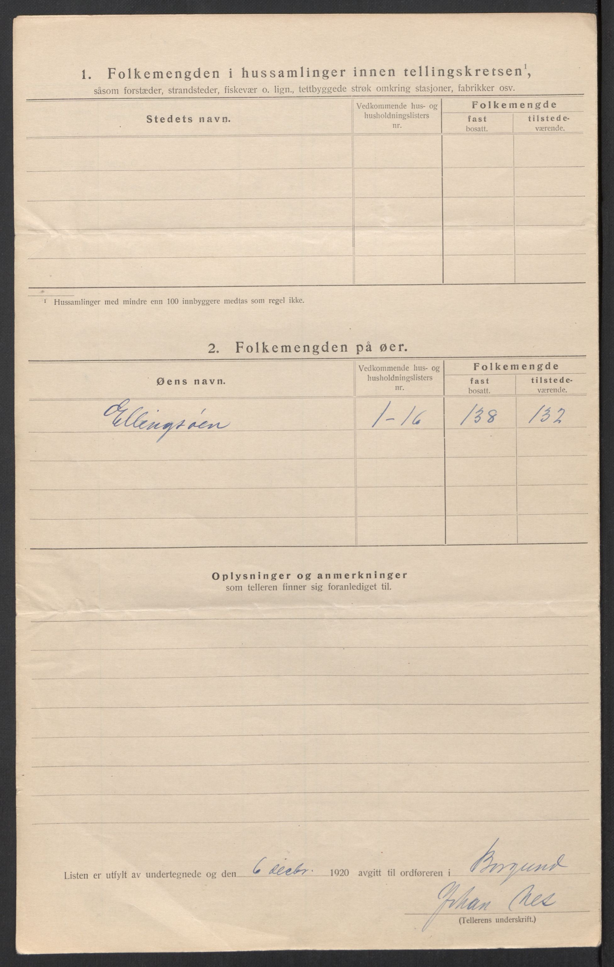 SAT, 1920 census for Borgund, 1920, p. 79