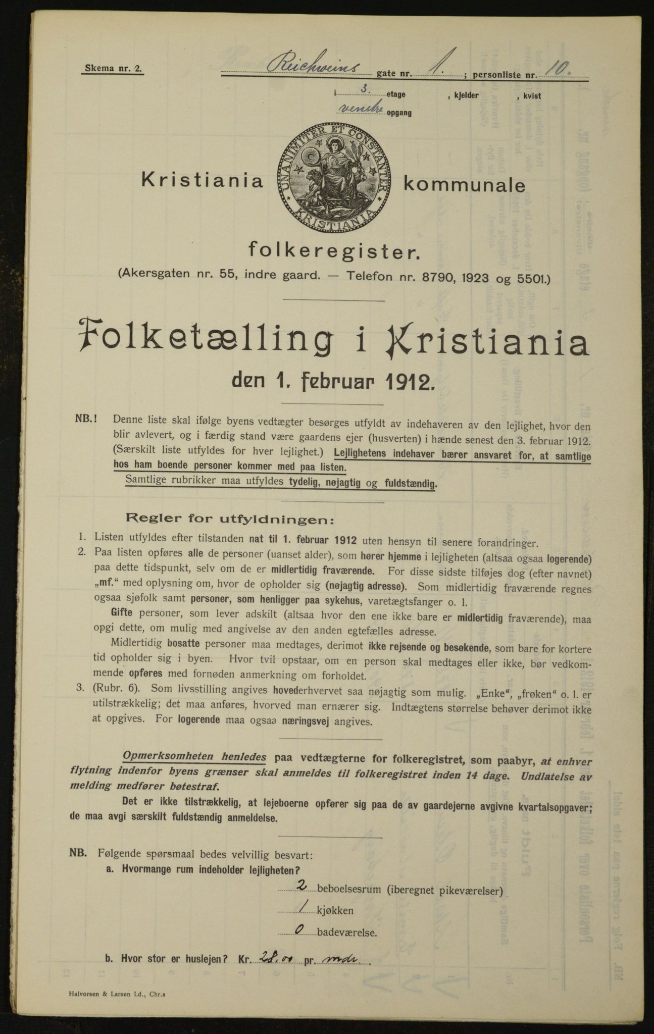 OBA, Municipal Census 1912 for Kristiania, 1912, p. 82837