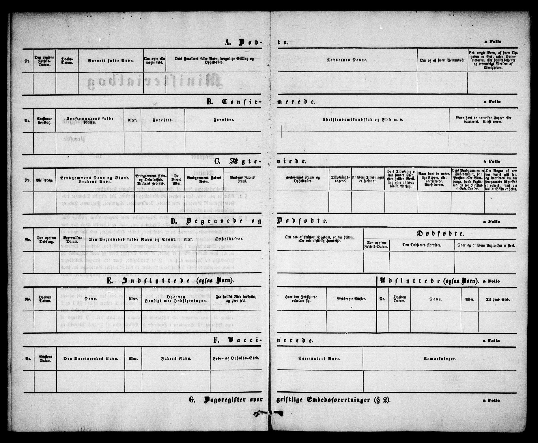 Trefoldighet prestekontor Kirkebøker, SAO/A-10882/F/Fe/L0001: Parish register (official) no. V 1, 1858-1887