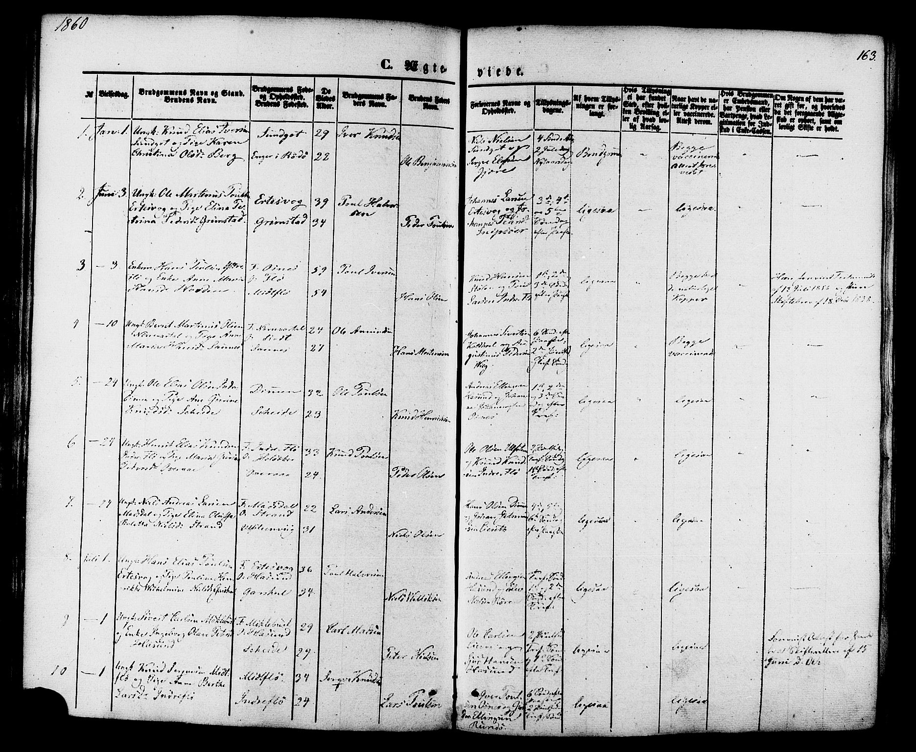 Ministerialprotokoller, klokkerbøker og fødselsregistre - Møre og Romsdal, AV/SAT-A-1454/509/L0105: Parish register (official) no. 509A03, 1848-1882, p. 163