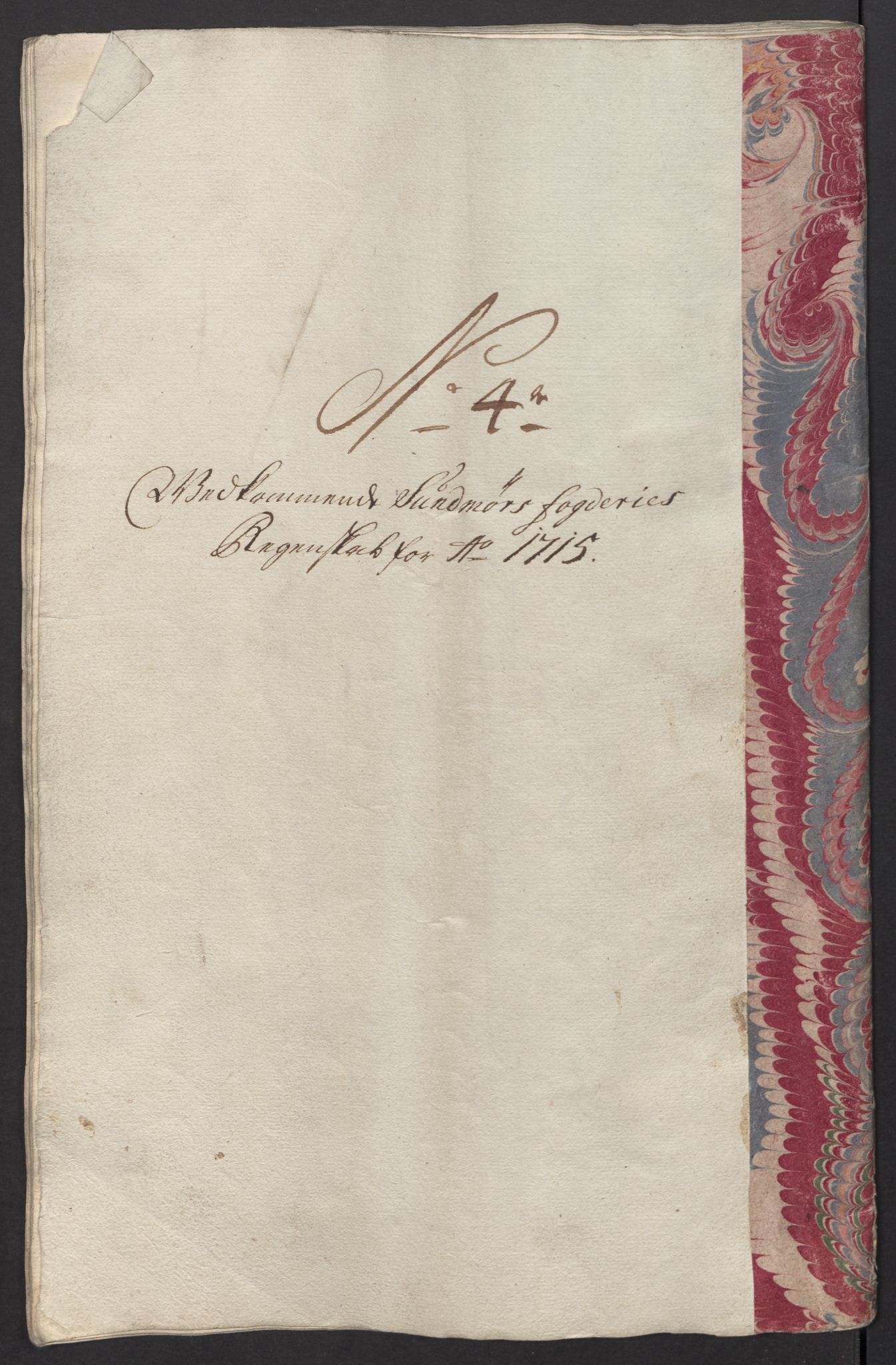 Rentekammeret inntil 1814, Reviderte regnskaper, Fogderegnskap, AV/RA-EA-4092/R54/L3567: Fogderegnskap Sunnmøre, 1715, p. 137