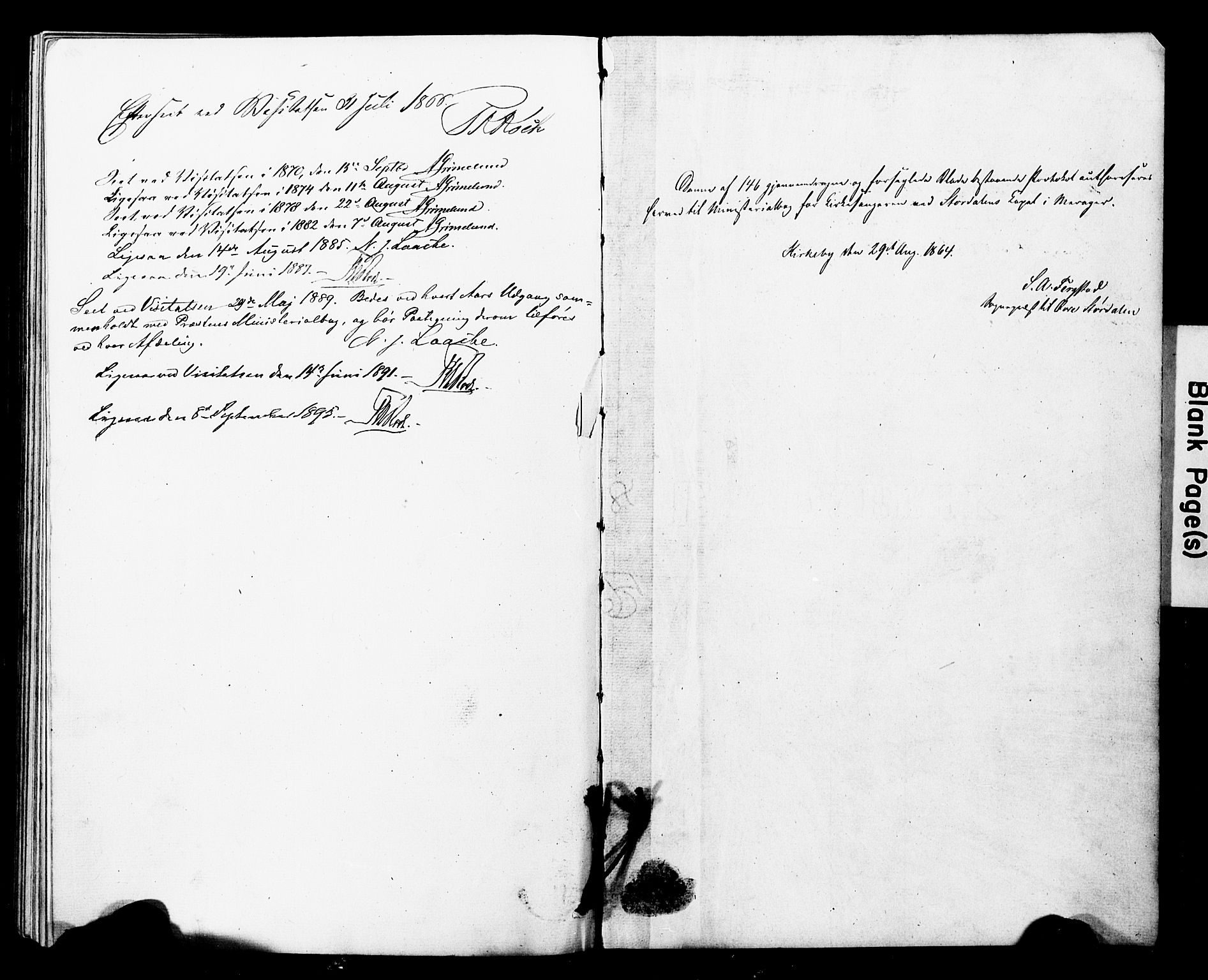 Ministerialprotokoller, klokkerbøker og fødselsregistre - Nord-Trøndelag, AV/SAT-A-1458/707/L0052: Parish register (copy) no. 707C01, 1864-1897