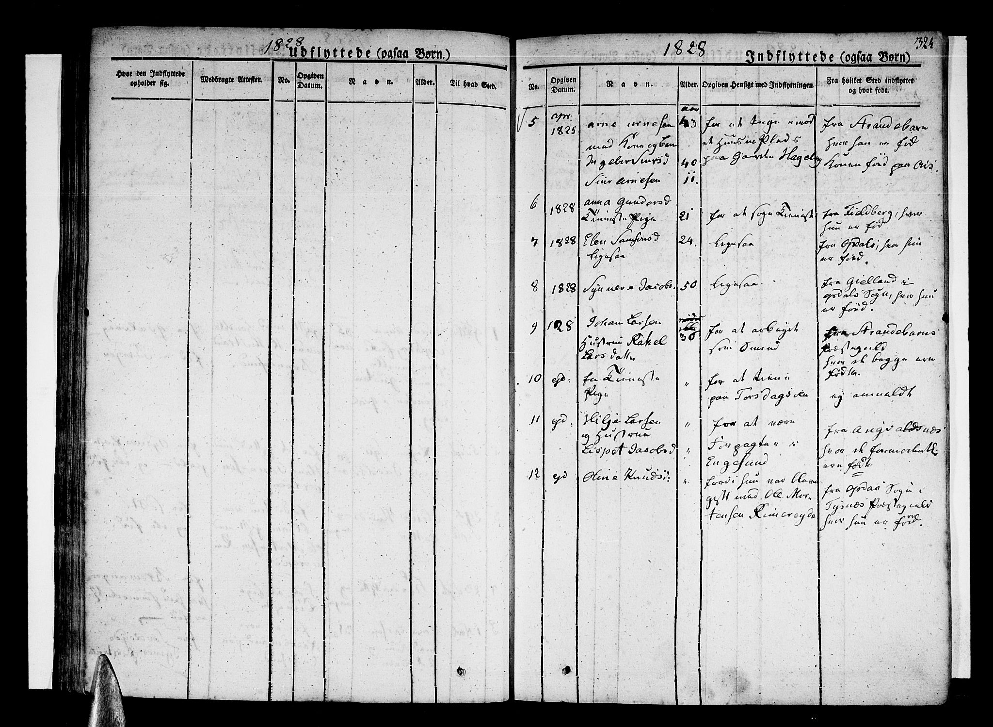 Stord sokneprestembete, AV/SAB-A-78201/H/Haa: Parish register (official) no. A 6, 1826-1840, p. 324