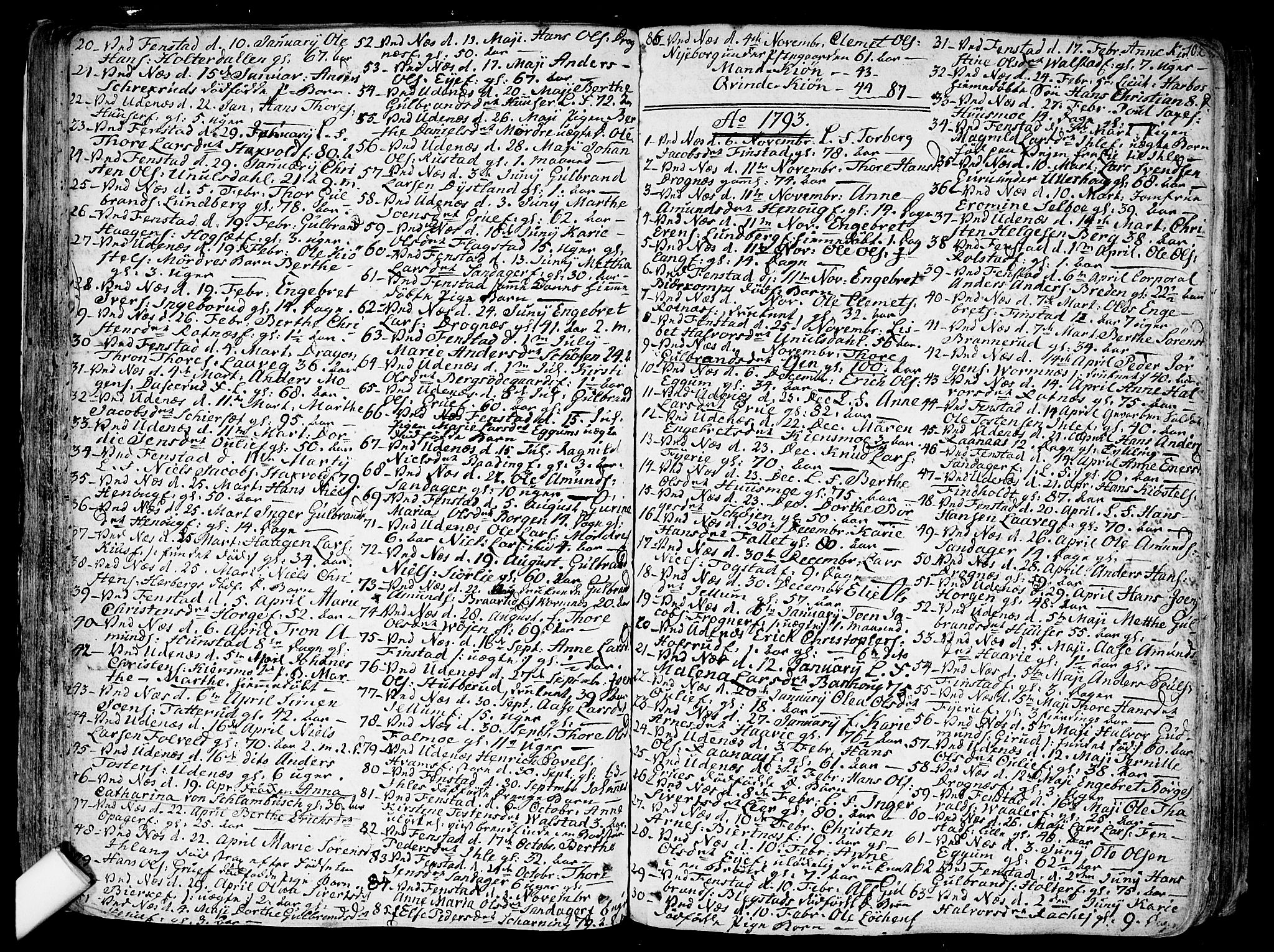 Nes prestekontor Kirkebøker, SAO/A-10410/F/Fa/L0004: Parish register (official) no. I 4, 1781-1816, p. 102