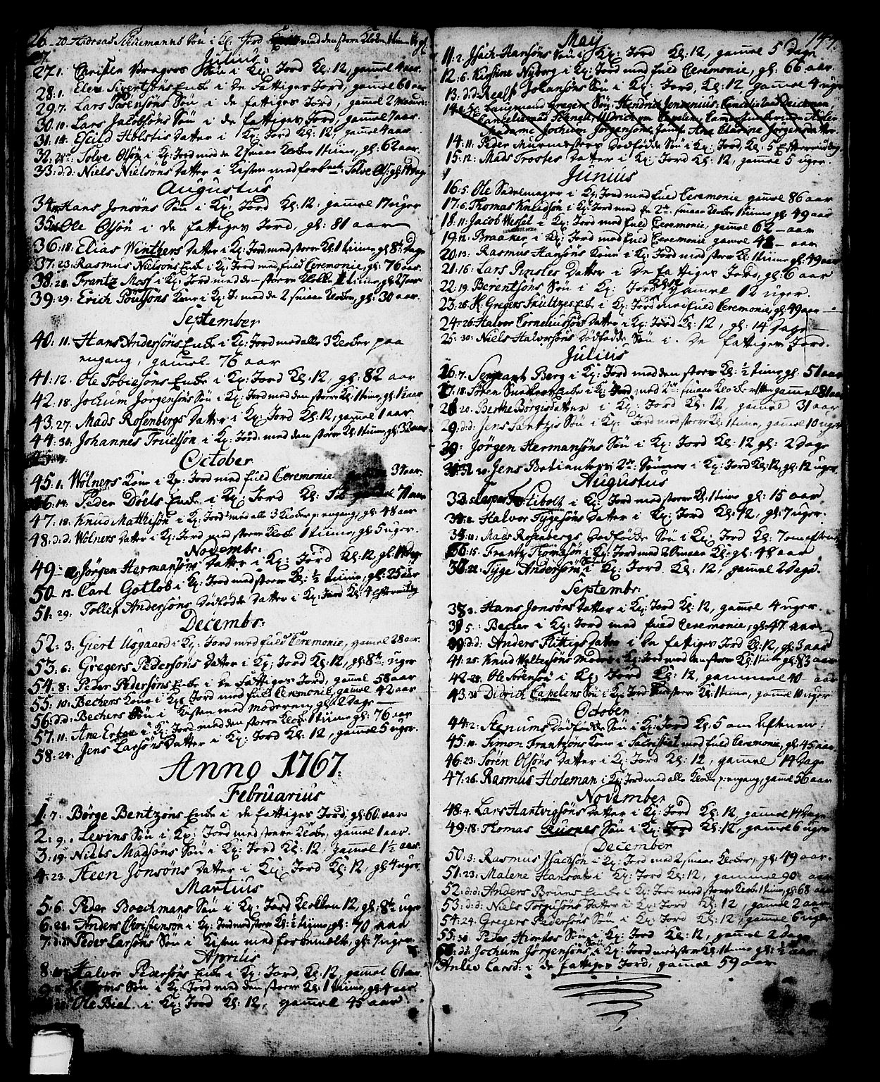 Skien kirkebøker, SAKO/A-302/G/Ga/L0001: Parish register (copy) no. 1, 1756-1791, p. 144