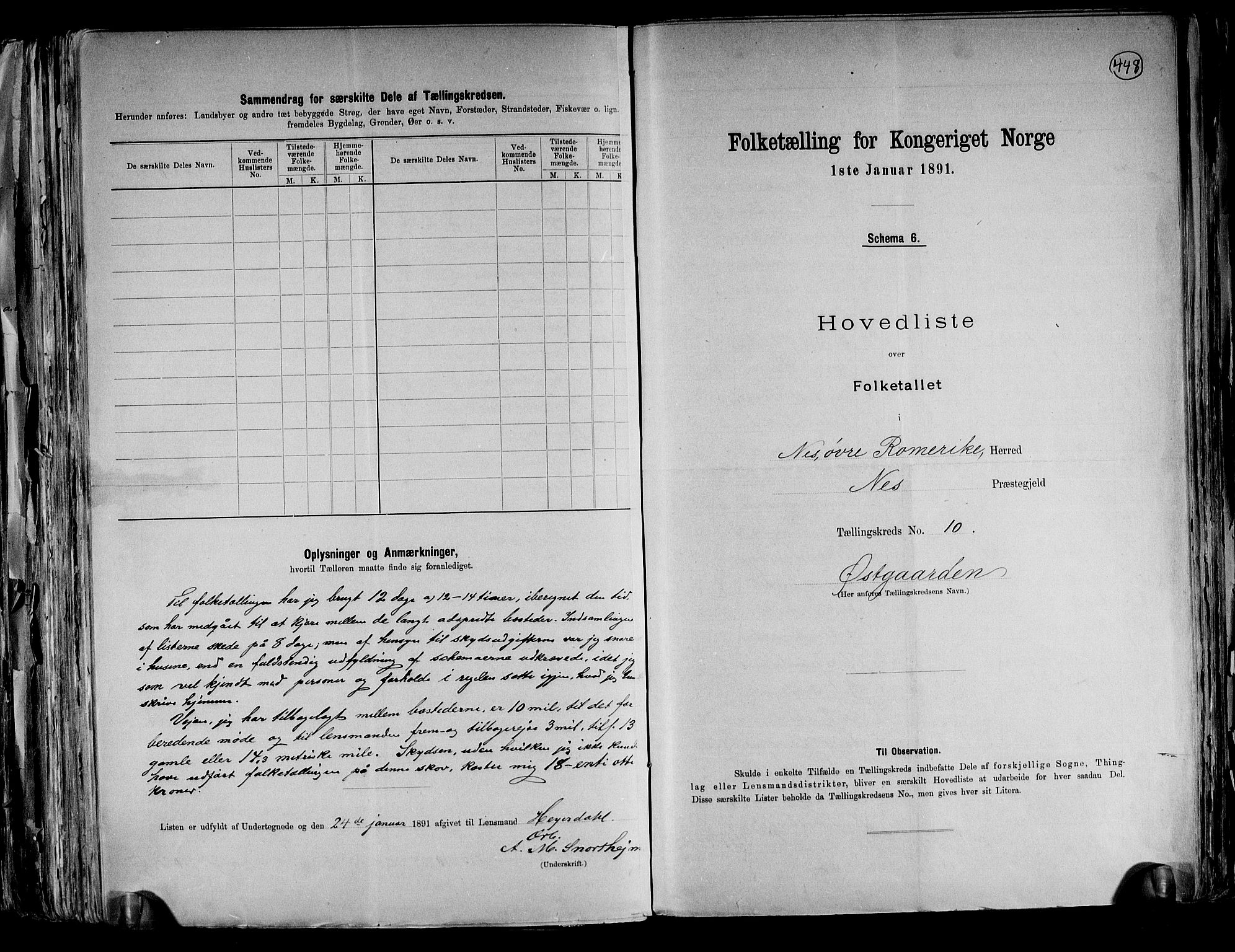 RA, 1891 census for 0236 Nes, 1891, p. 27