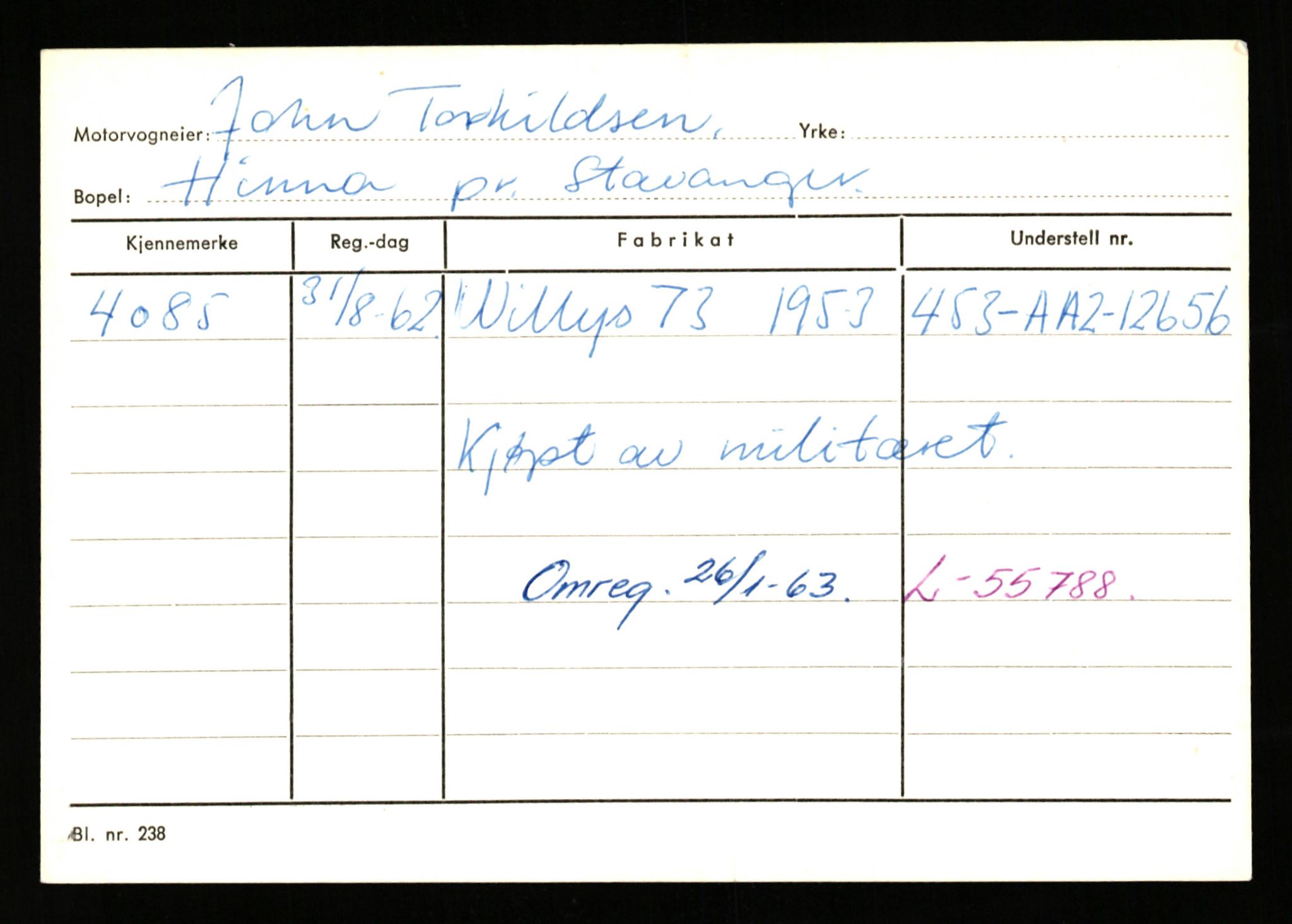 Stavanger trafikkstasjon, AV/SAST-A-101942/0/G/L0001: Registreringsnummer: 0 - 5782, 1930-1971, p. 2507