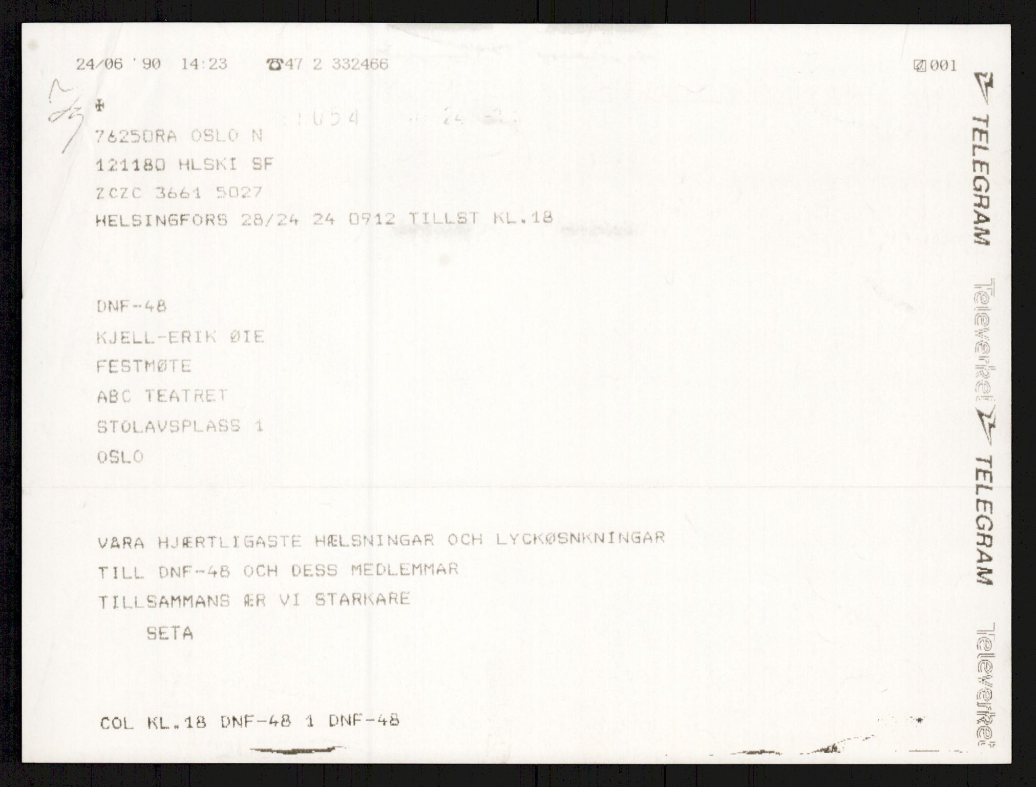 Det Norske Forbundet av 1948/Landsforeningen for Lesbisk og Homofil Frigjøring, AV/RA-PA-1216/A/Ag/L0003: Tillitsvalgte og medlemmer, 1952-1992, p. 1263