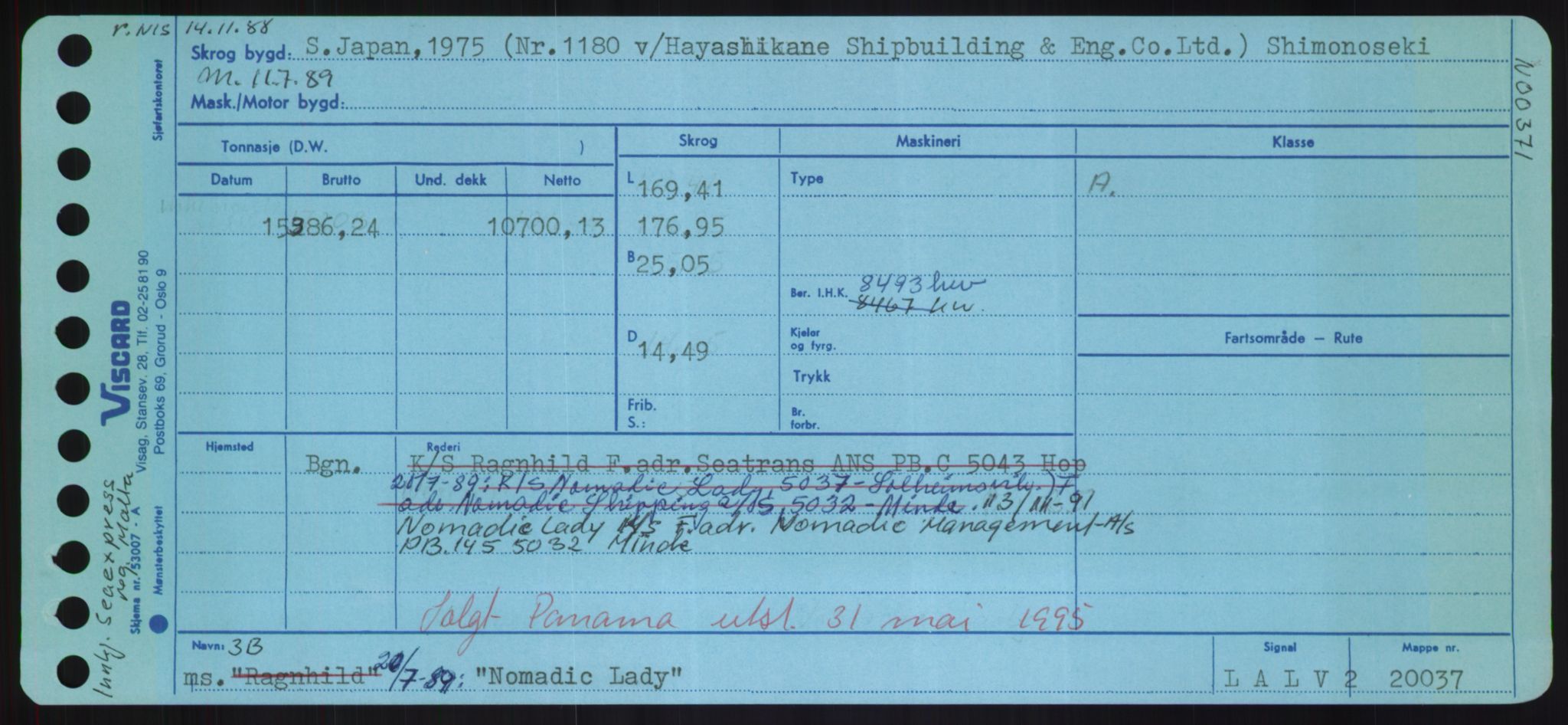 Sjøfartsdirektoratet med forløpere, Skipsmålingen, AV/RA-S-1627/H/Hd/L0026: Fartøy, N-Norhol, p. 255