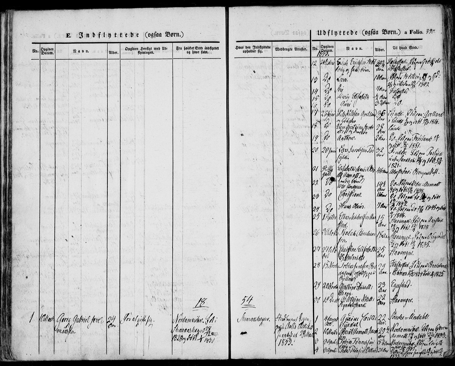 Sokndal sokneprestkontor, SAST/A-101808: Parish register (official) no. A 8.2, 1842-1857, p. 390
