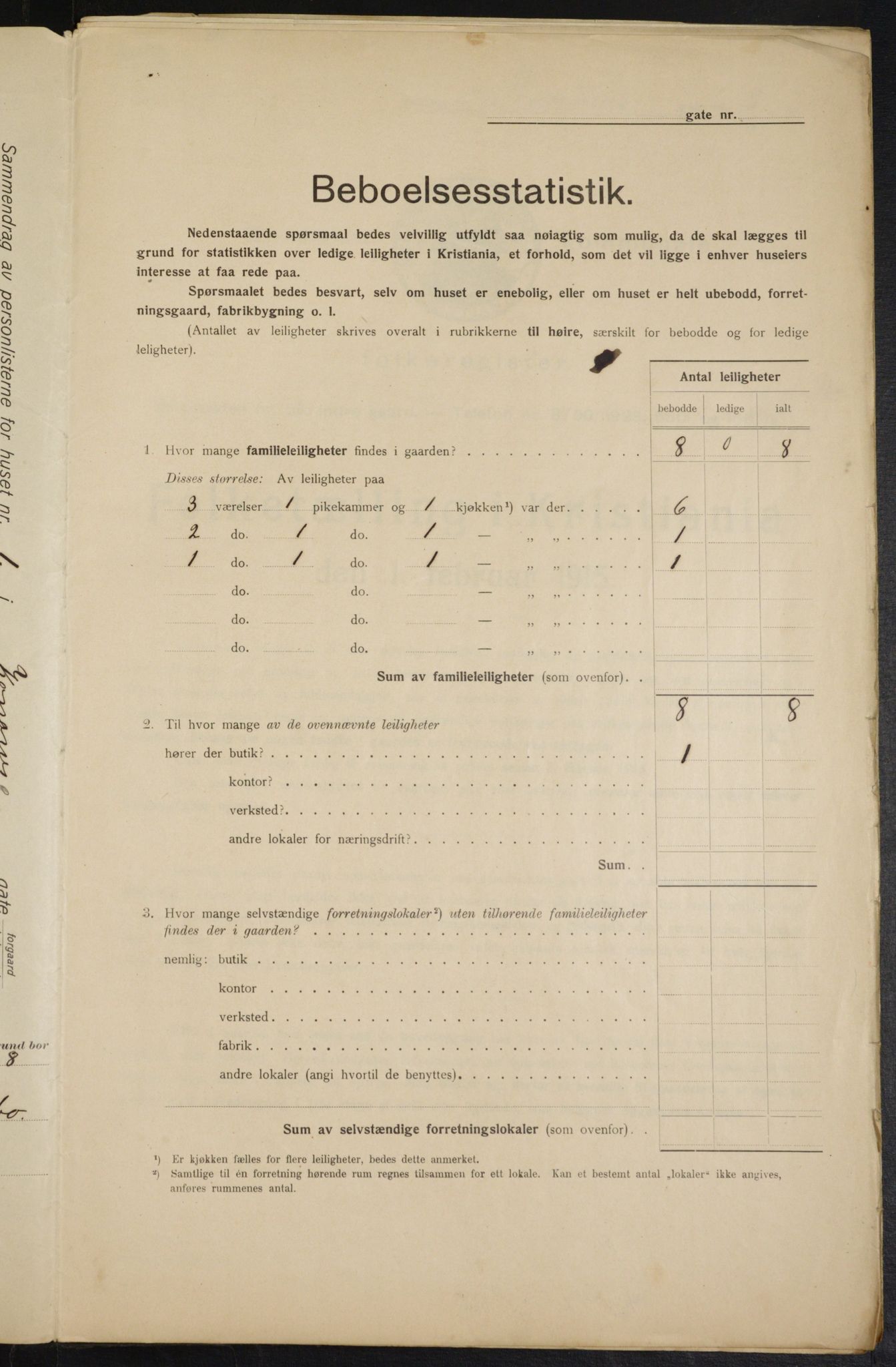 OBA, Municipal Census 1915 for Kristiania, 1915, p. 52516