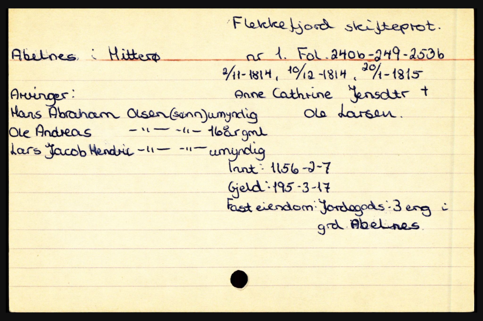 Flekkefjord sorenskriveri, AV/SAK-1221-0001/H, p. 9