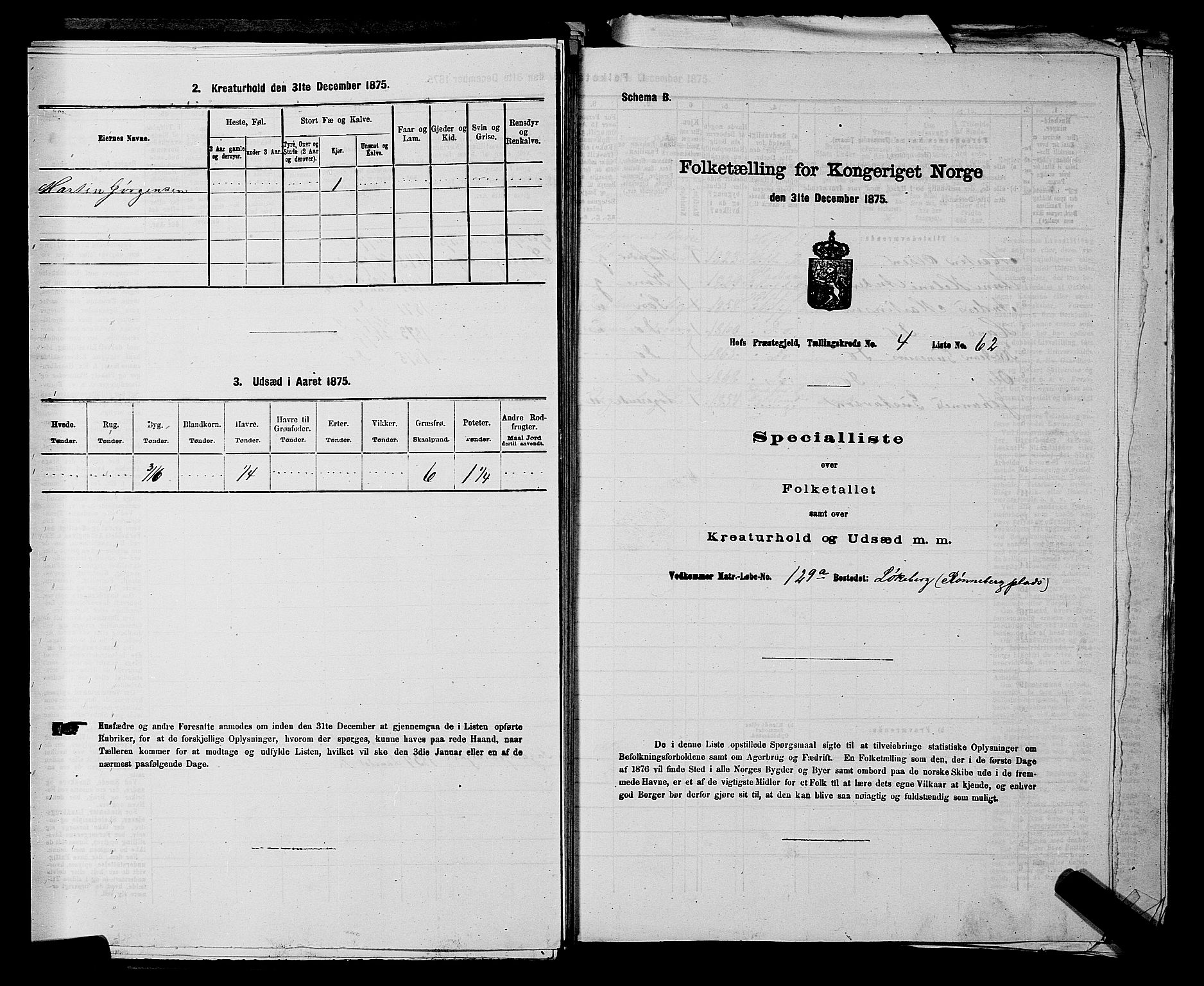 SAKO, 1875 census for 0714P Hof, 1875, p. 680