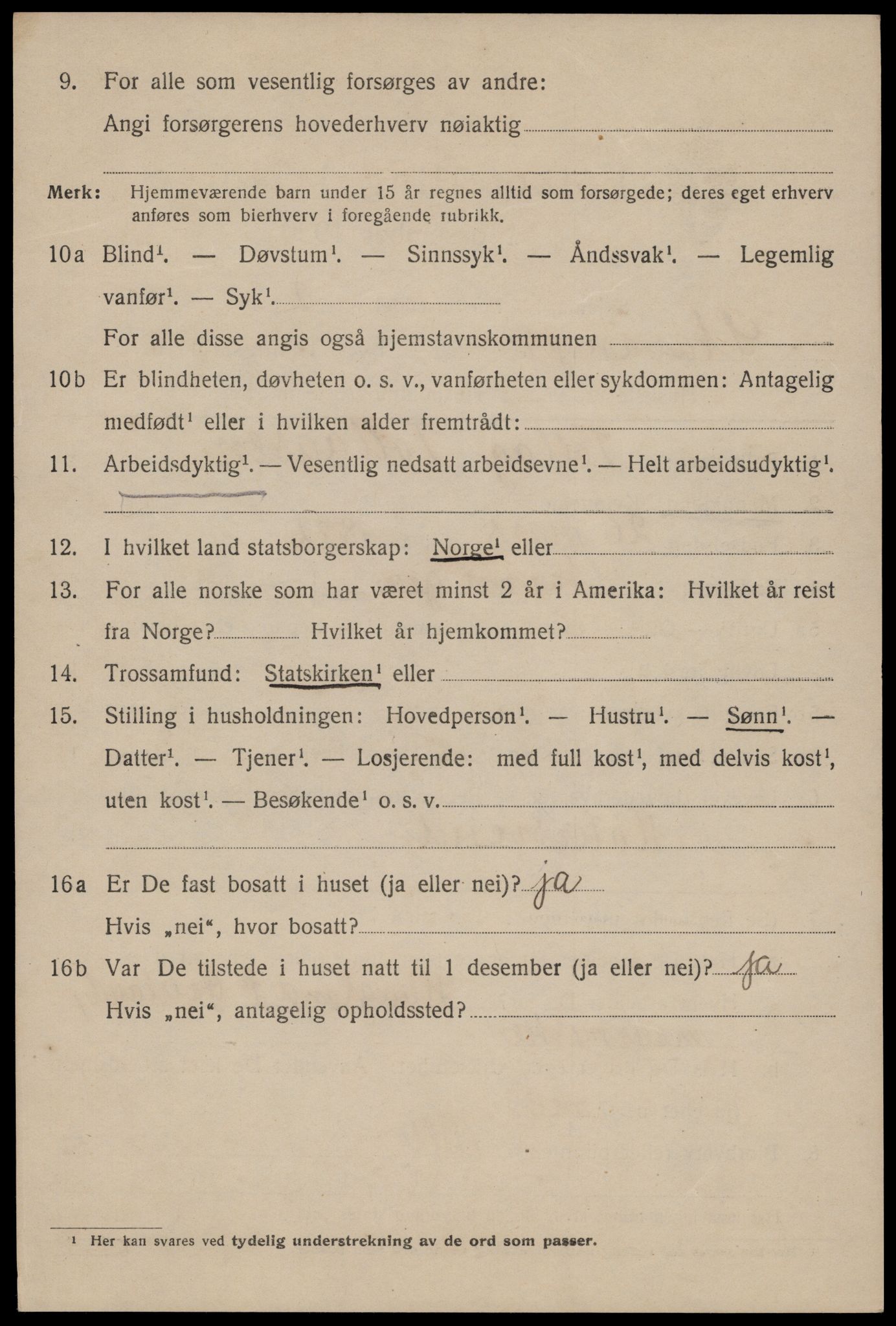 SAST, 1920 census for Stavanger, 1920, p. 66059