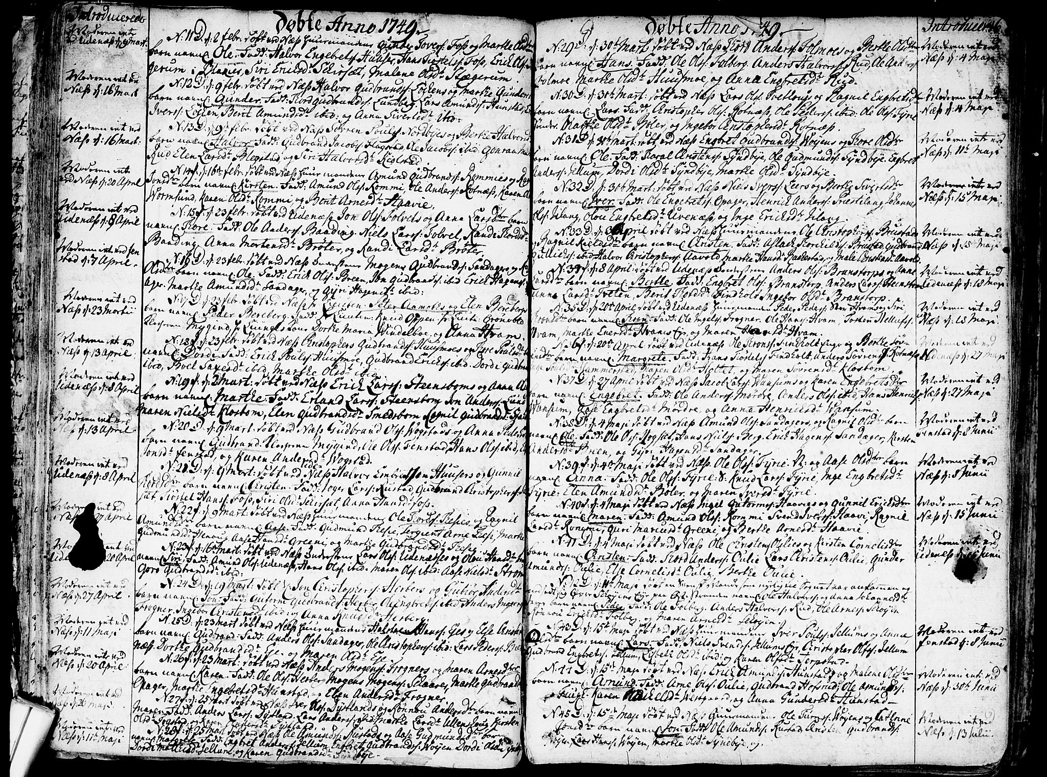 Nes prestekontor Kirkebøker, AV/SAO-A-10410/F/Fa/L0003: Parish register (official) no. I 3, 1734-1781, p. 46