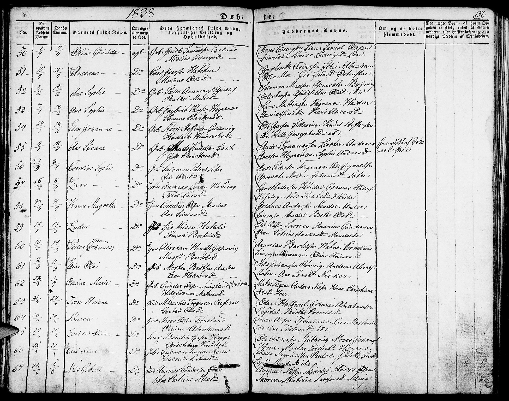 Førde sokneprestembete, SAB/A-79901/H/Haa/Haaa/L0006: Parish register (official) no. A 6, 1821-1842, p. 137