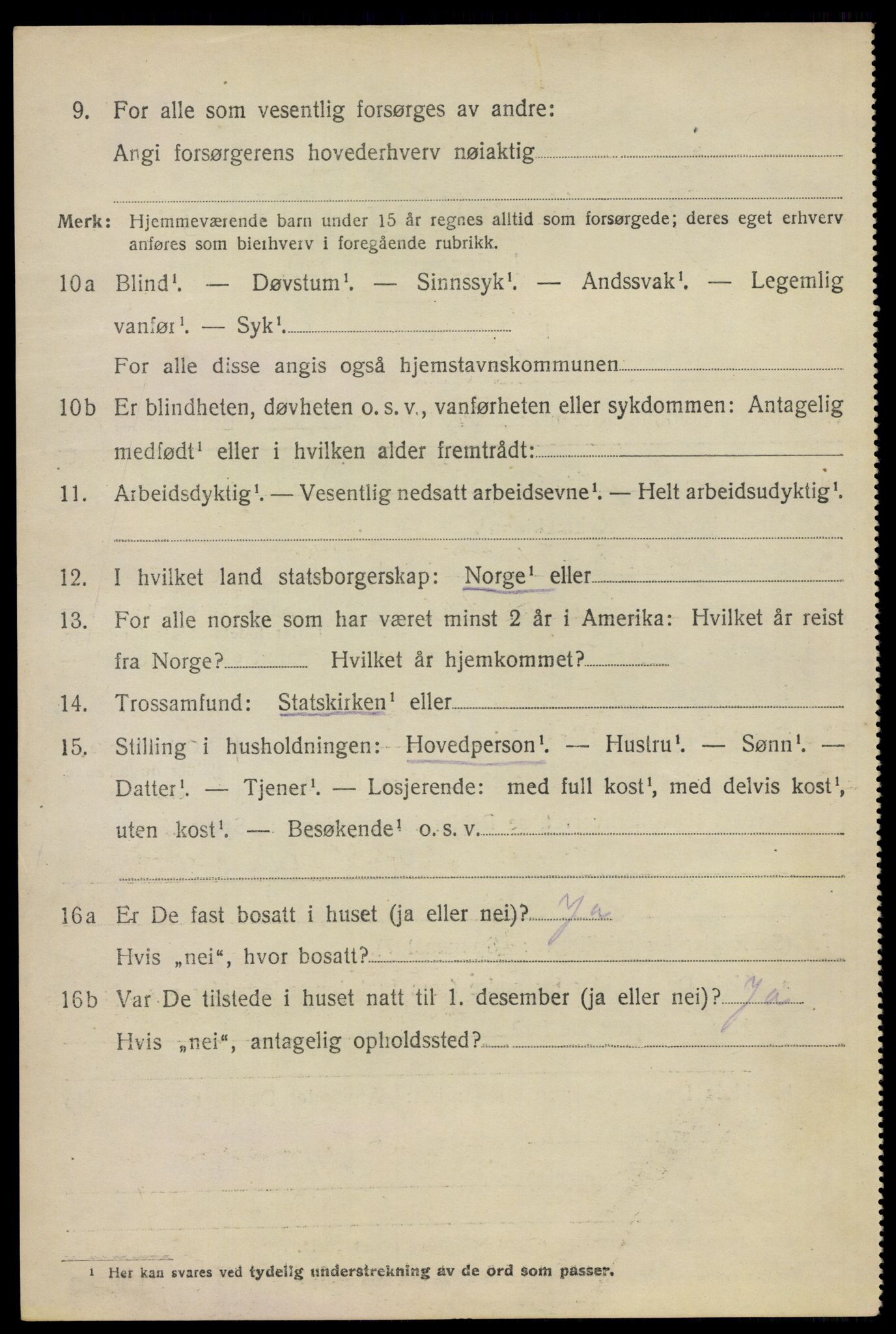 SAO, 1920 census for Asker, 1920, p. 11681