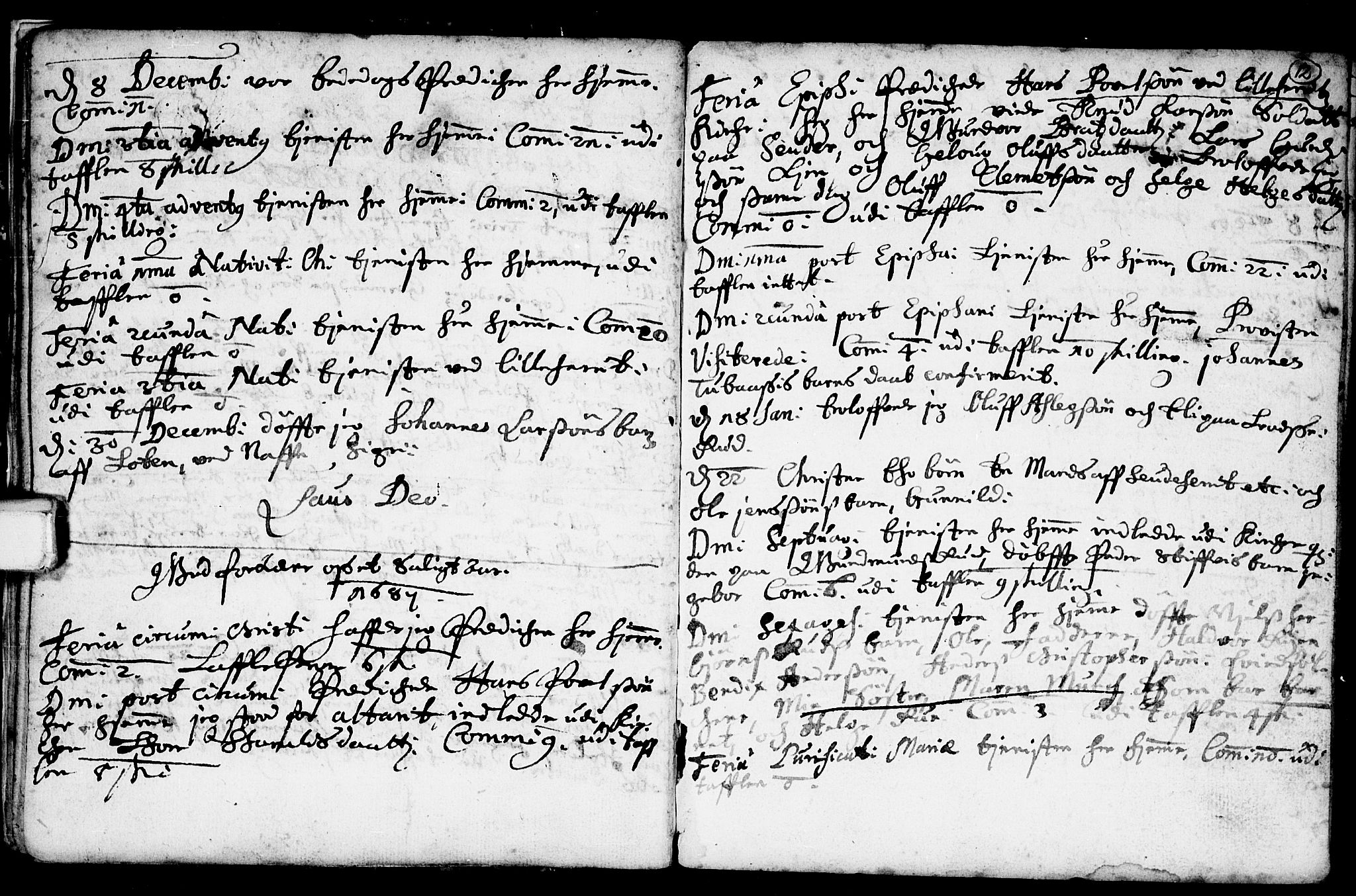 Heddal kirkebøker, SAKO/A-268/F/Fa/L0001: Parish register (official) no. I 1, 1648-1699, p. 12