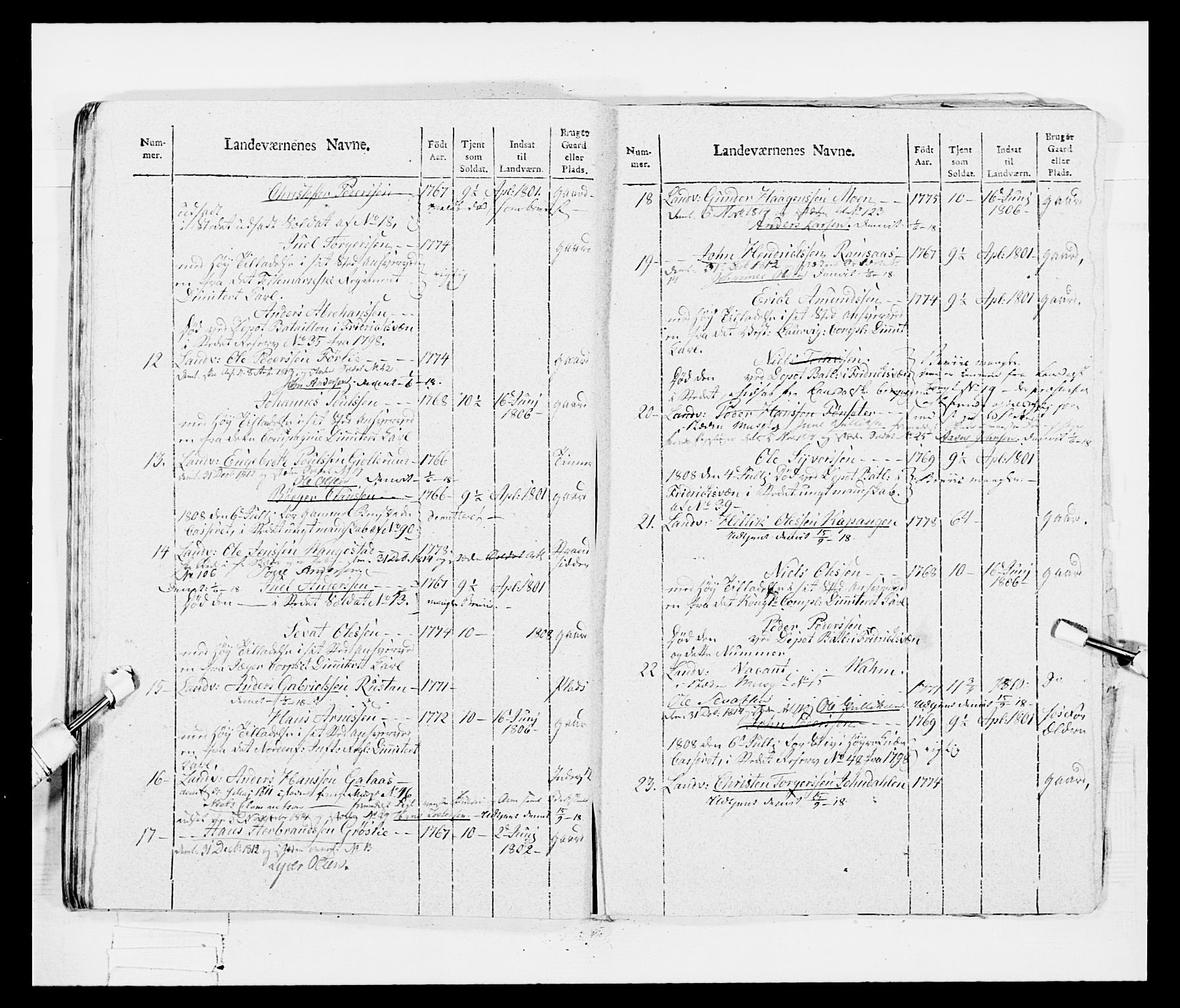 Generalitets- og kommissariatskollegiet, Det kongelige norske kommissariatskollegium, AV/RA-EA-5420/E/Eh/L0047: 2. Akershusiske nasjonale infanteriregiment, 1791-1810, p. 558