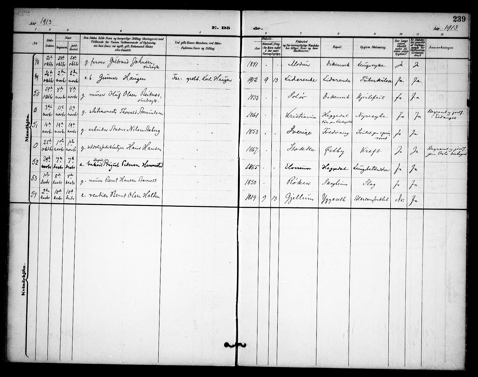 Asker prestekontor Kirkebøker, AV/SAO-A-10256a/F/Fa/L0015: Parish register (official) no. I 15, 1896-1915, p. 239