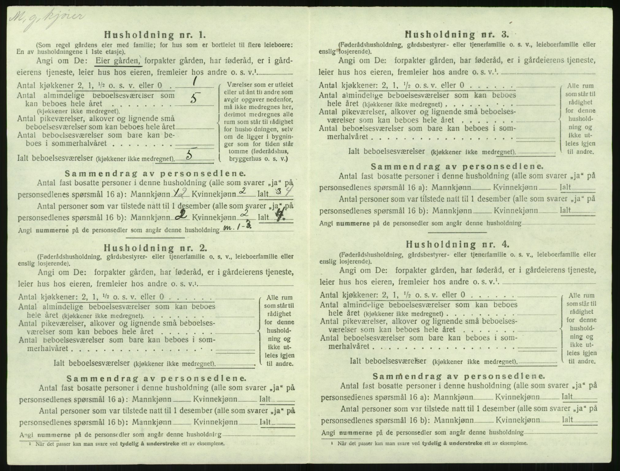 SAK, 1920 census for Holt, 1920, p. 1351