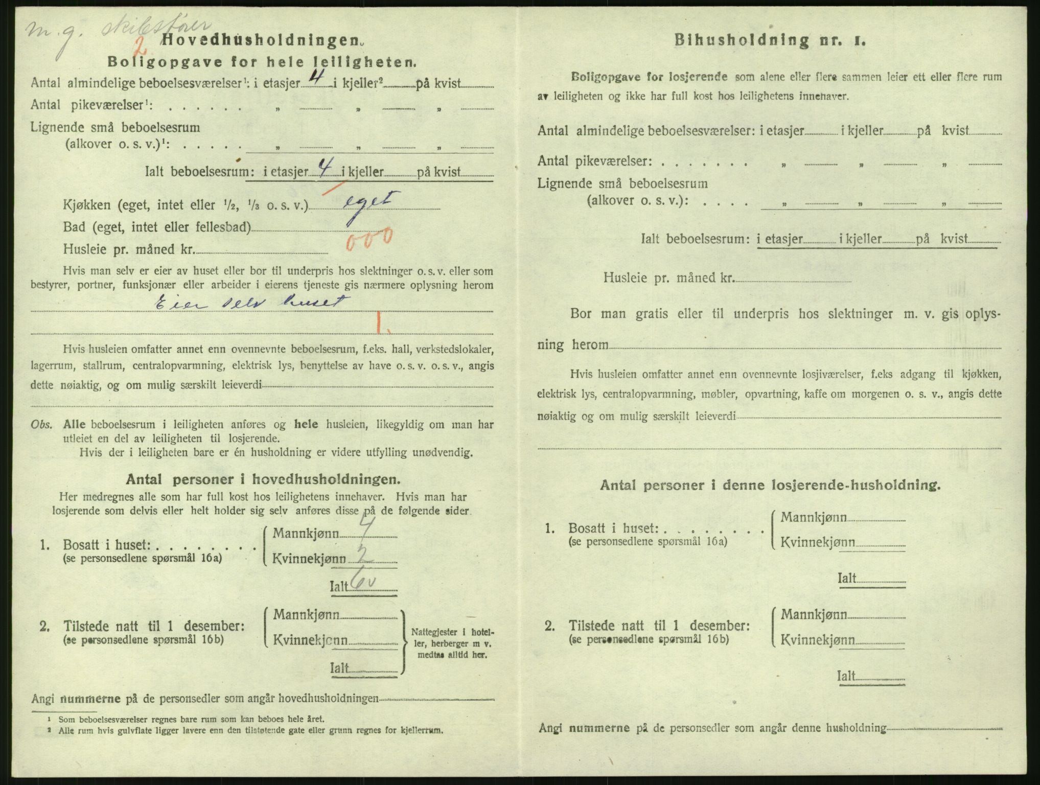 SAK, 1920 census for Risør, 1920, p. 2334