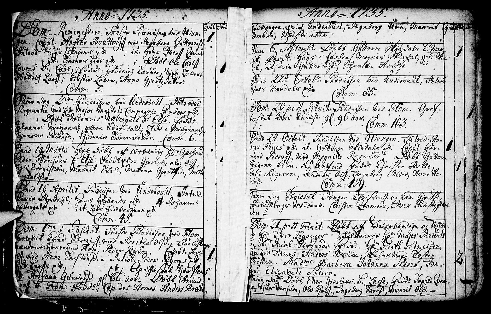 Aurland sokneprestembete, SAB/A-99937/H/Ha/Haa/L0003: Parish register (official) no. A 3, 1735-1761, p. 4