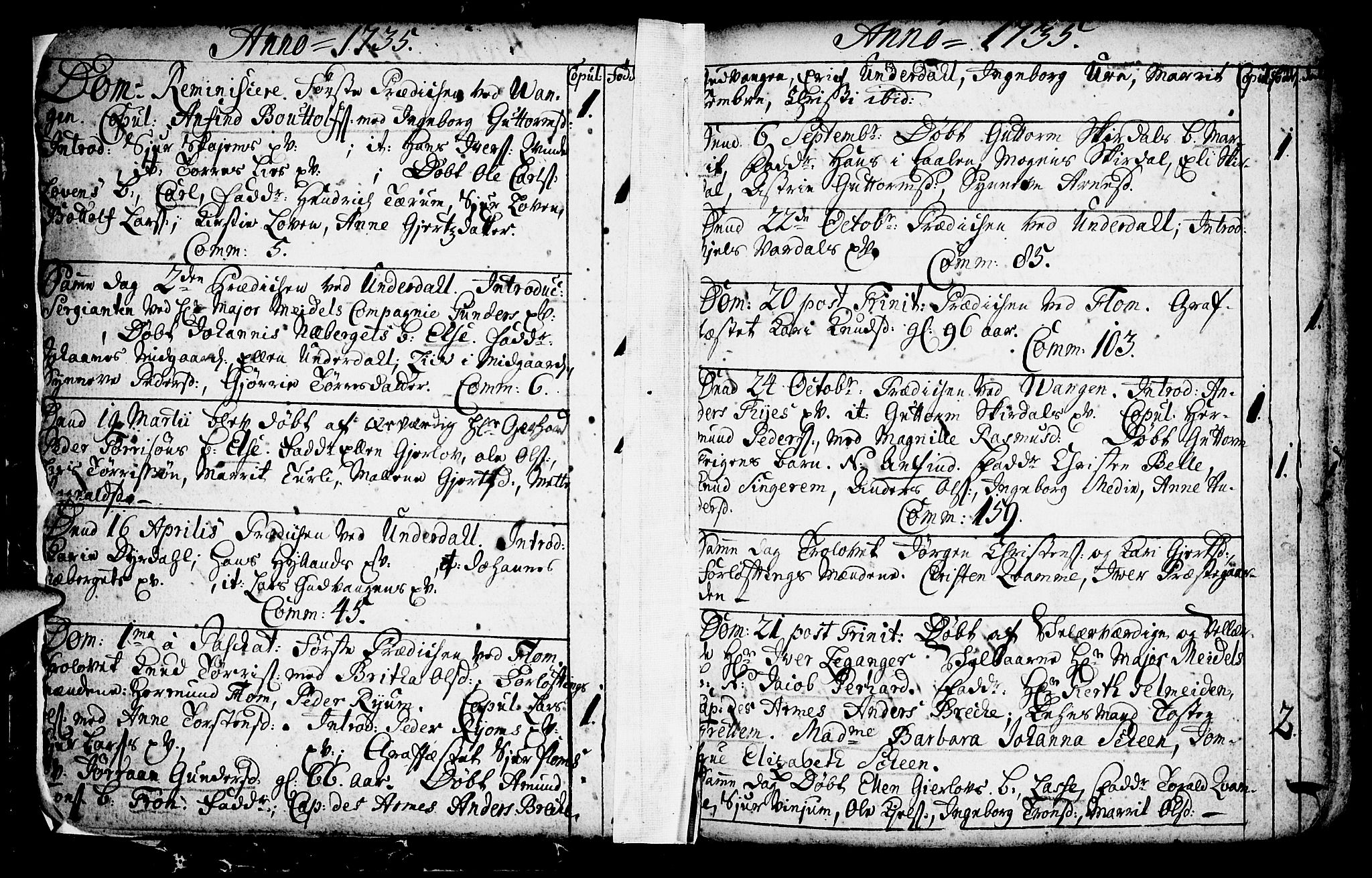 Aurland sokneprestembete, AV/SAB-A-99937/H/Ha/Haa/L0003: Parish register (official) no. A 3, 1735-1761, p. 4