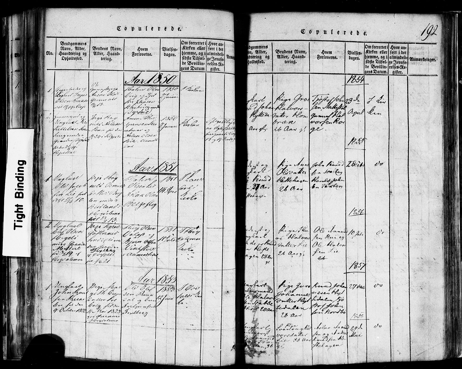 Rauland kirkebøker, SAKO/A-292/F/Fa/L0002: Parish register (official) no. 2, 1815-1860, p. 192