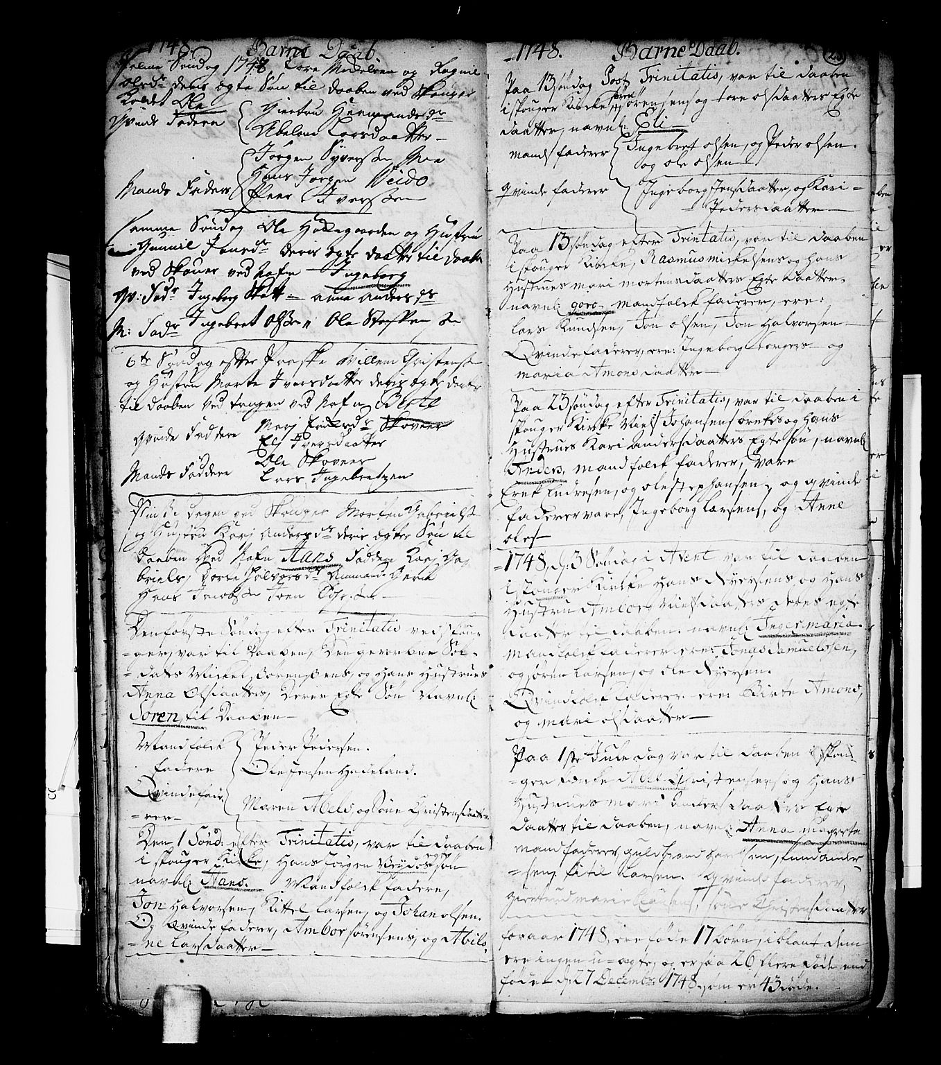 Skoger kirkebøker, AV/SAKO-A-59/G/Gb/L0001: Parish register (copy) no. II 1, 1748-1753, p. 23