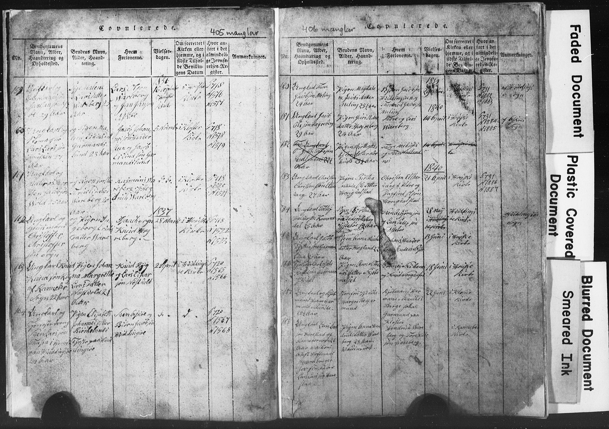 Rennesøy sokneprestkontor, SAST/A -101827/H/Ha/Hab/L0001: Parish register (copy) no. B 1, 1816-1841, p. 404-405