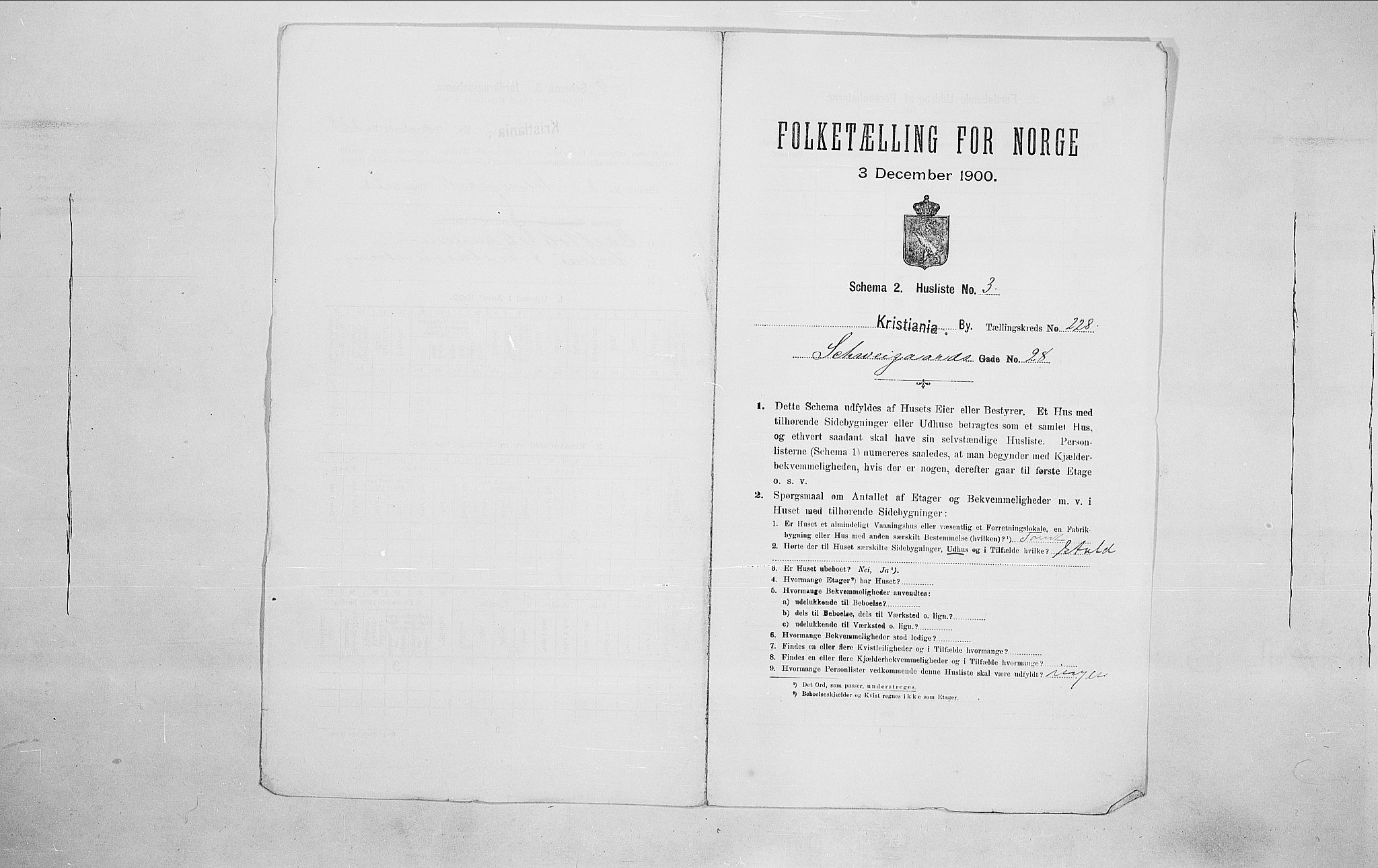 SAO, 1900 census for Kristiania, 1900, p. 80776