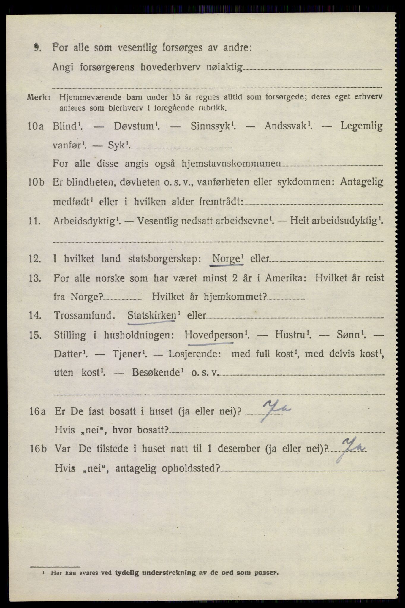 SAKO, 1920 census for Sandeherred, 1920, p. 6649