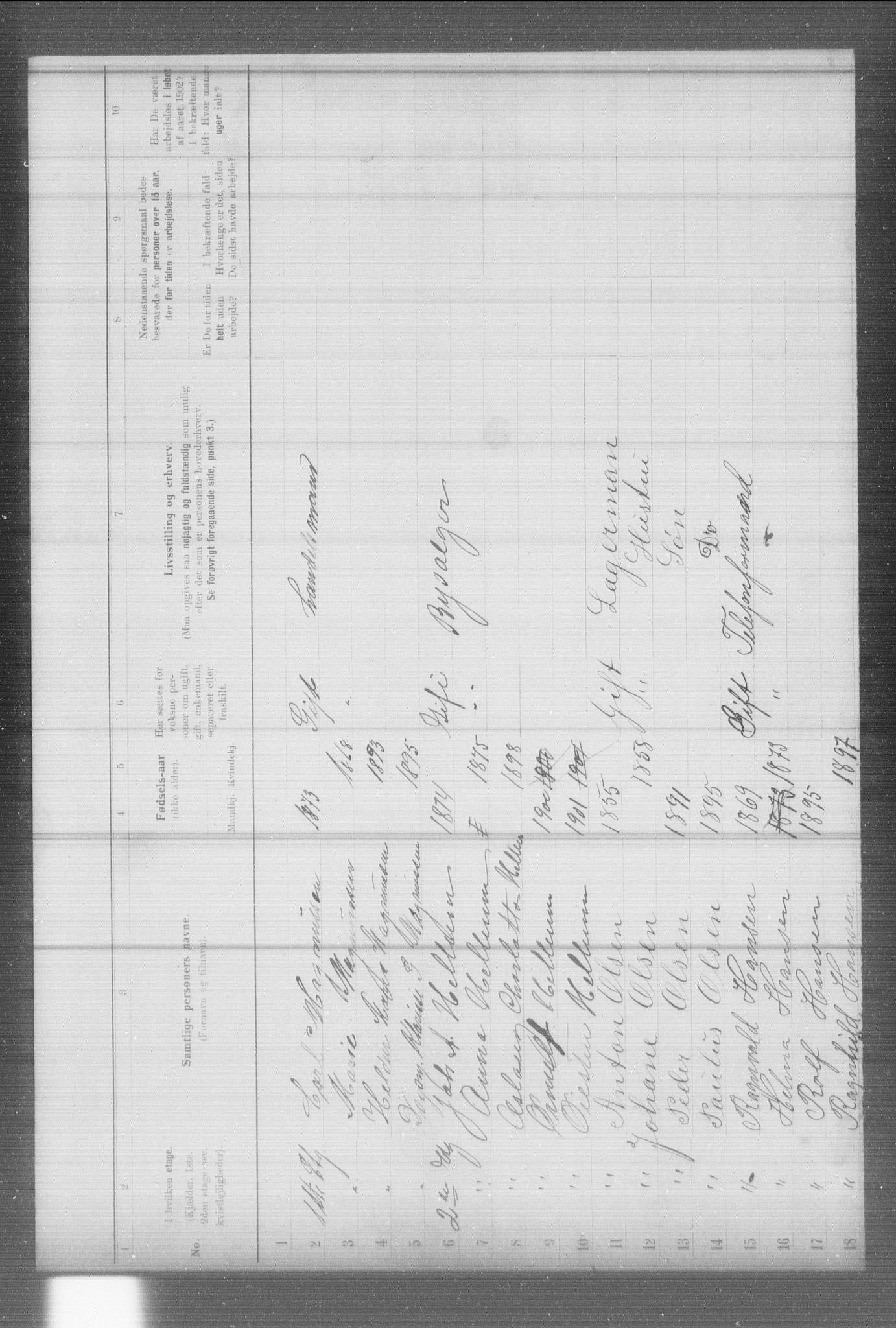 OBA, Municipal Census 1902 for Kristiania, 1902, p. 7495