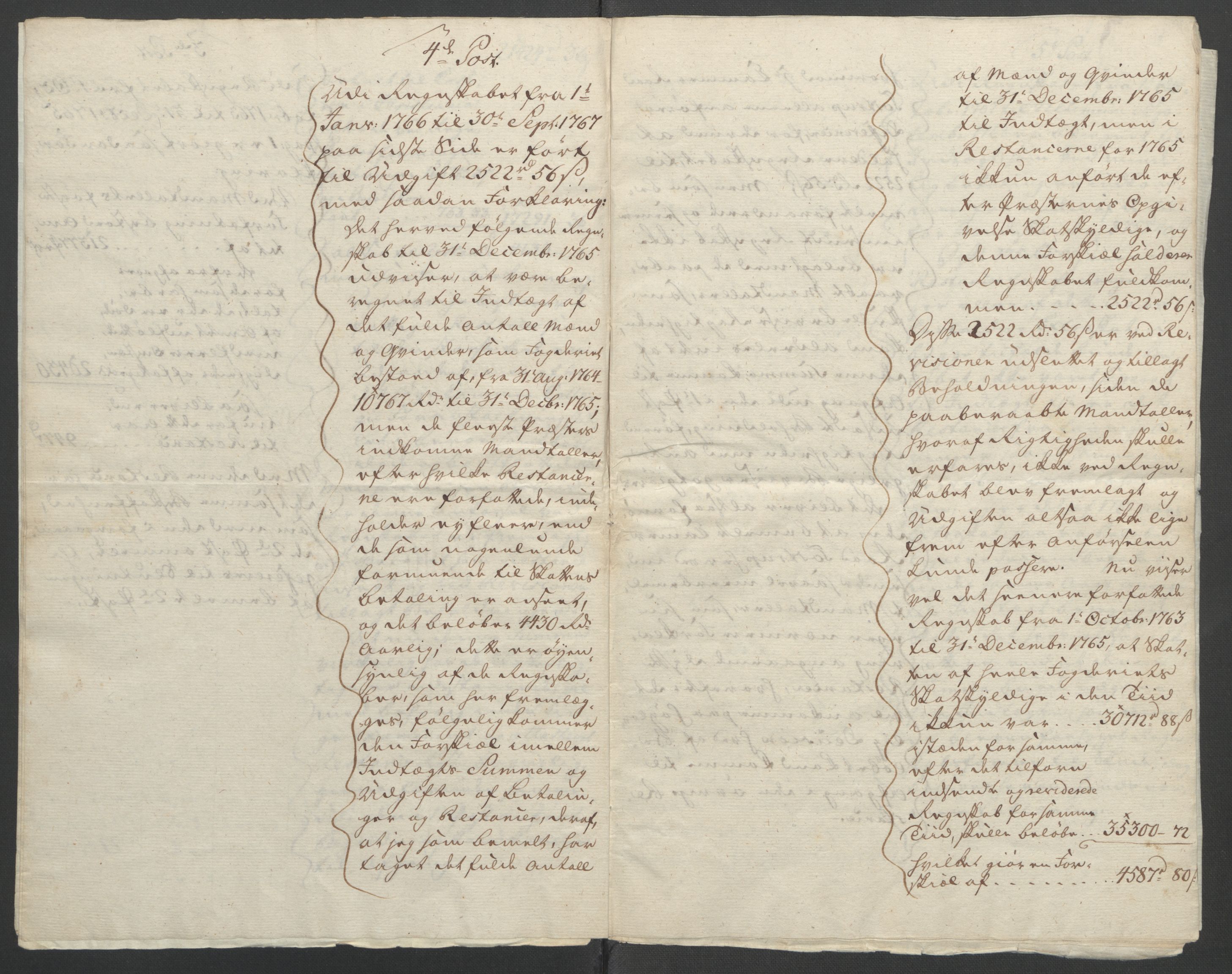 Rentekammeret inntil 1814, Reviderte regnskaper, Fogderegnskap, AV/RA-EA-4092/R45/L2704: Ekstraskatten Lista og Mandal, 1762-1768, p. 400