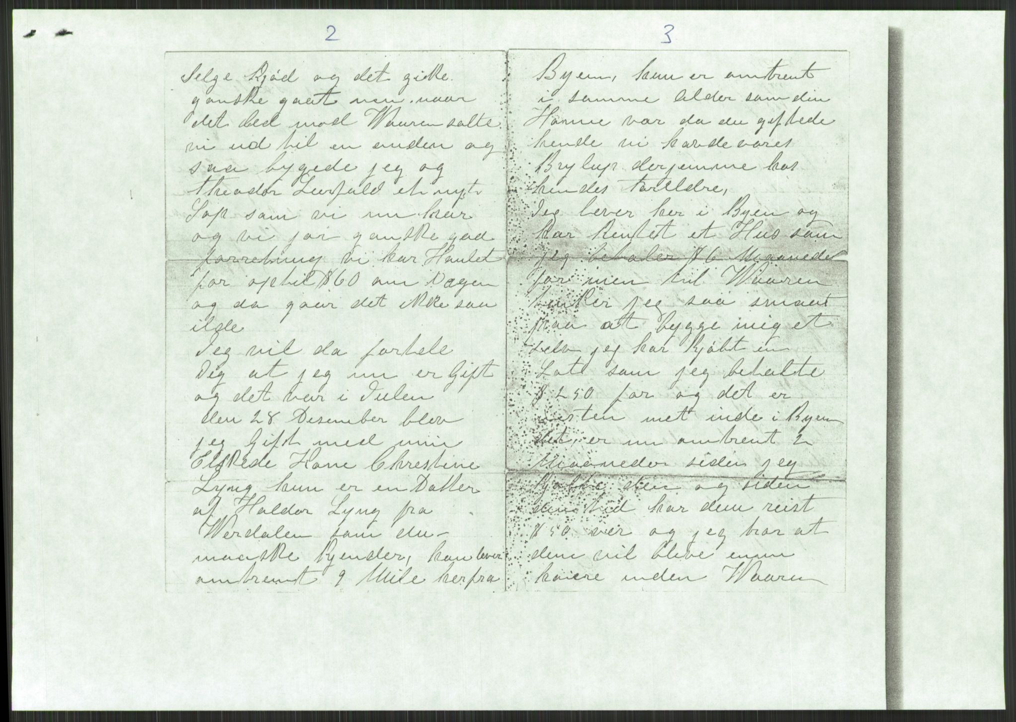 Samlinger til kildeutgivelse, Amerikabrevene, RA/EA-4057/F/L0034: Innlån fra Nord-Trøndelag, 1838-1914, p. 131