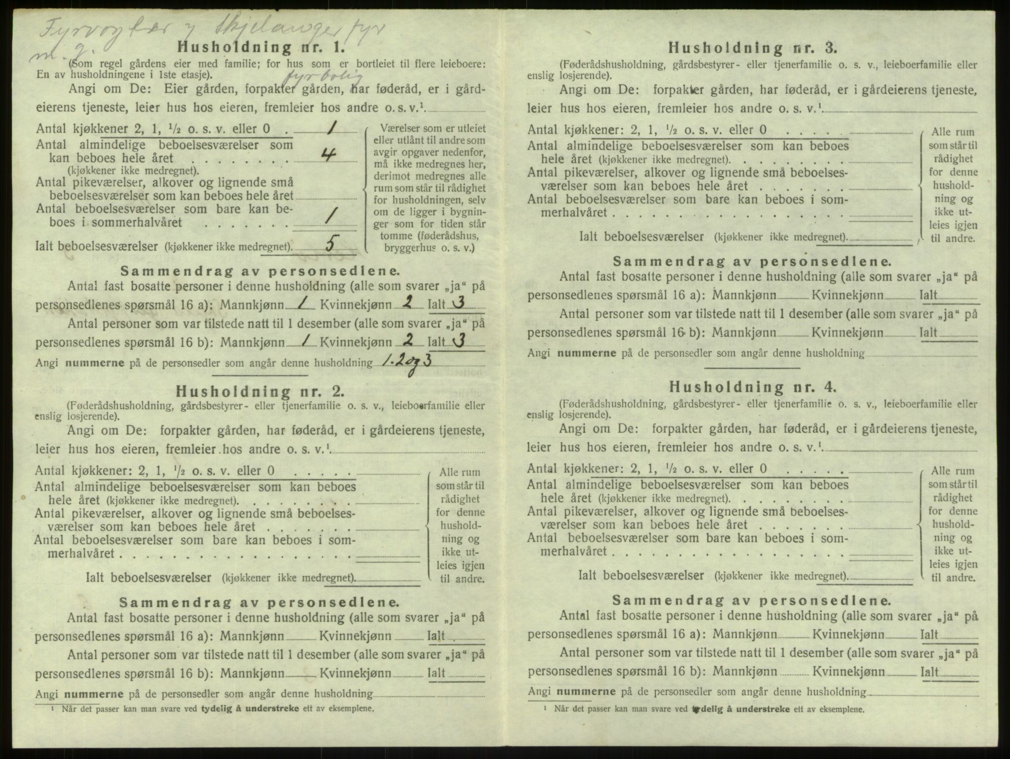 SAB, 1920 census for Herdla, 1920, p. 357