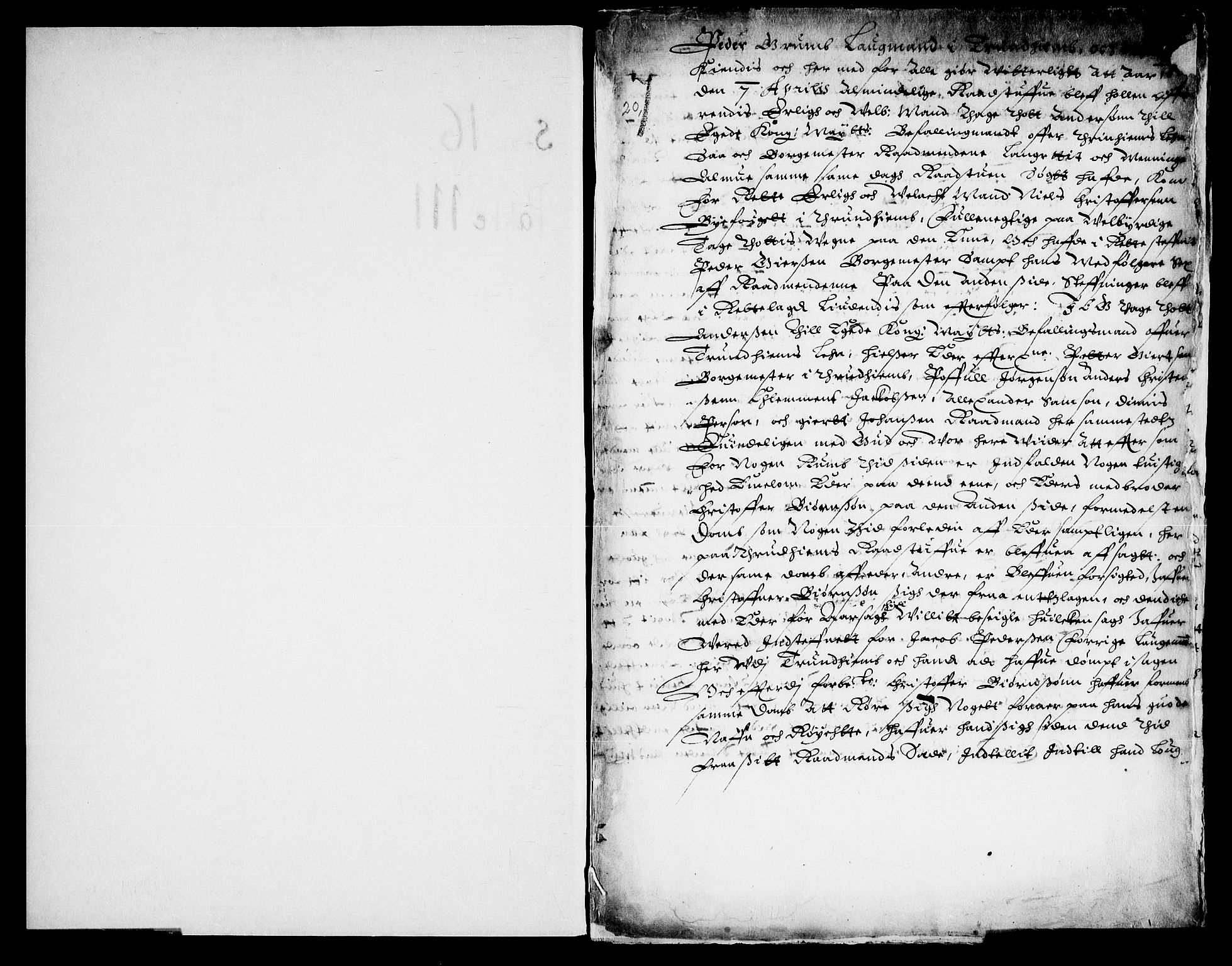 Danske Kanselli, Skapsaker, RA/EA-4061/F/L0132: Skap 16, pakke 102-119, 1591-1810, p. 286