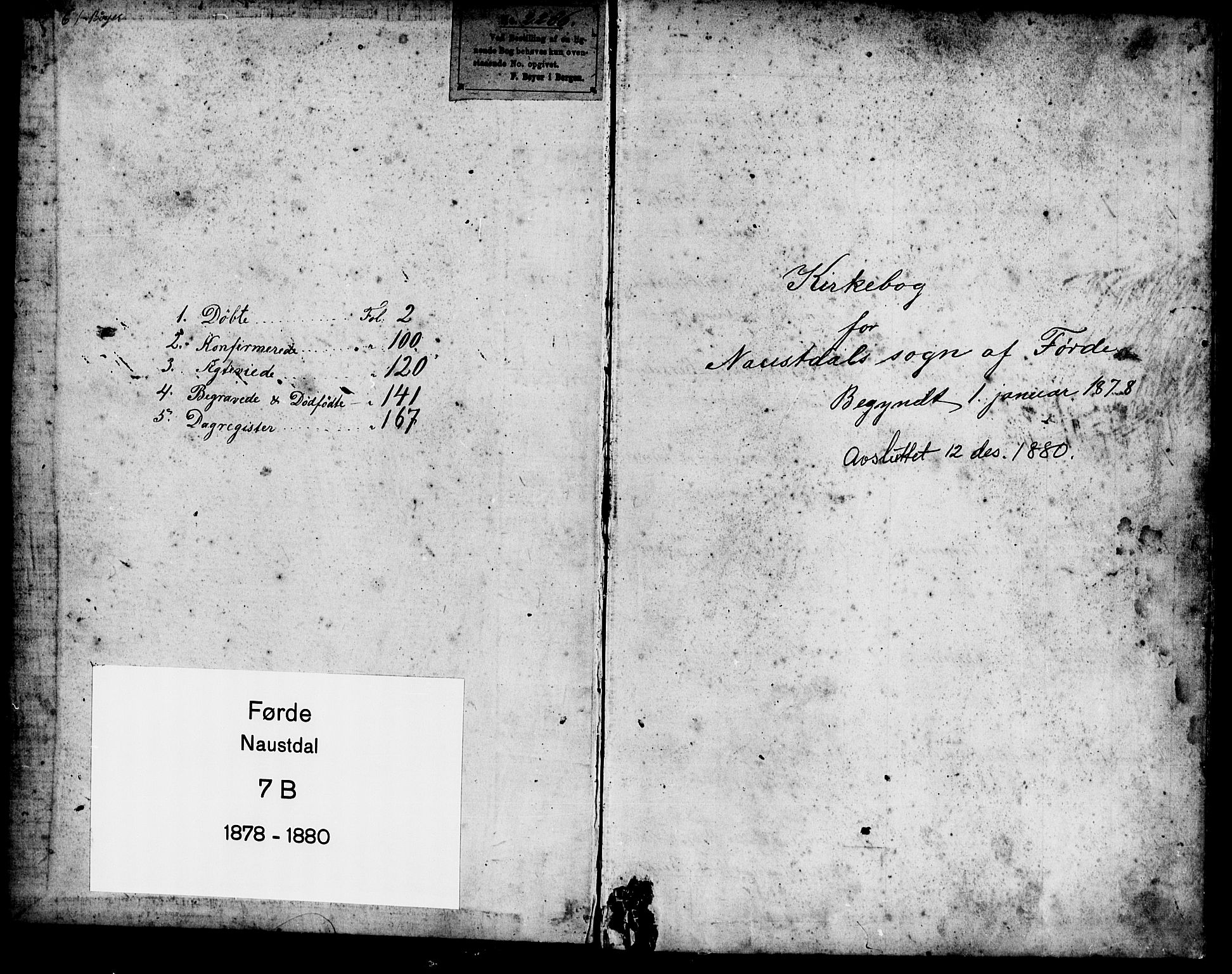 Førde sokneprestembete, SAB/A-79901/H/Hab/Habd/L0002: Parish register (copy) no. D 2, 1878-1880