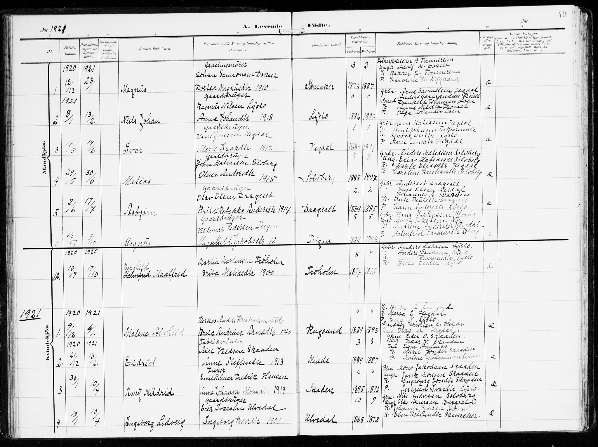 Innvik sokneprestembete, AV/SAB-A-80501: Parish register (official) no. B 2, 1903-1929, p. 49