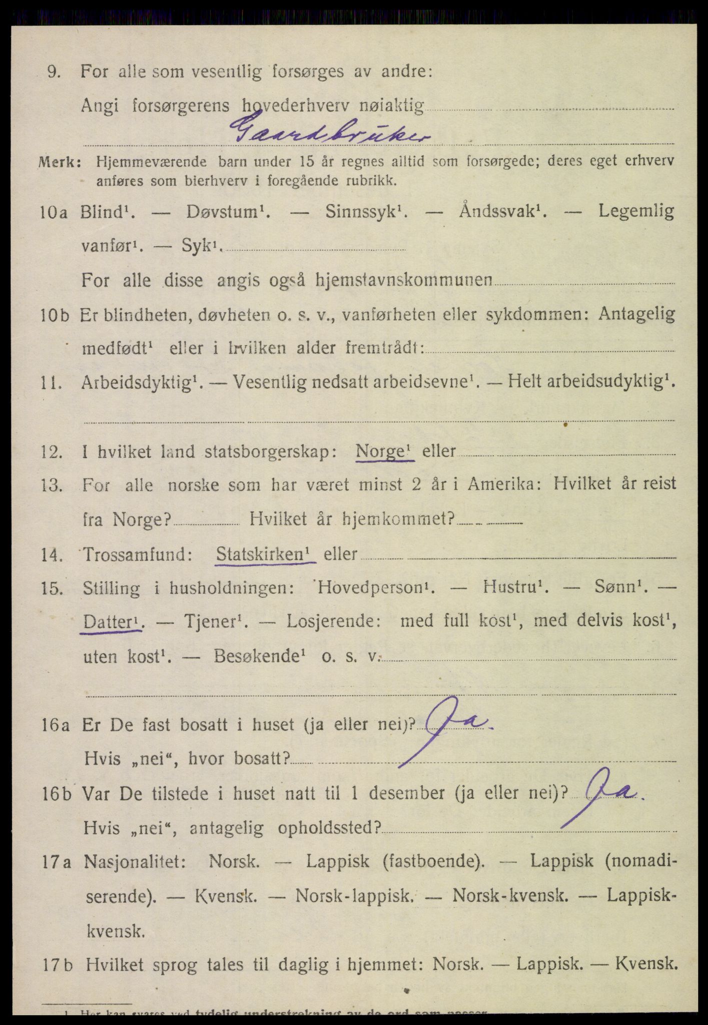 SAT, 1920 census for Brønnøy, 1920, p. 7765