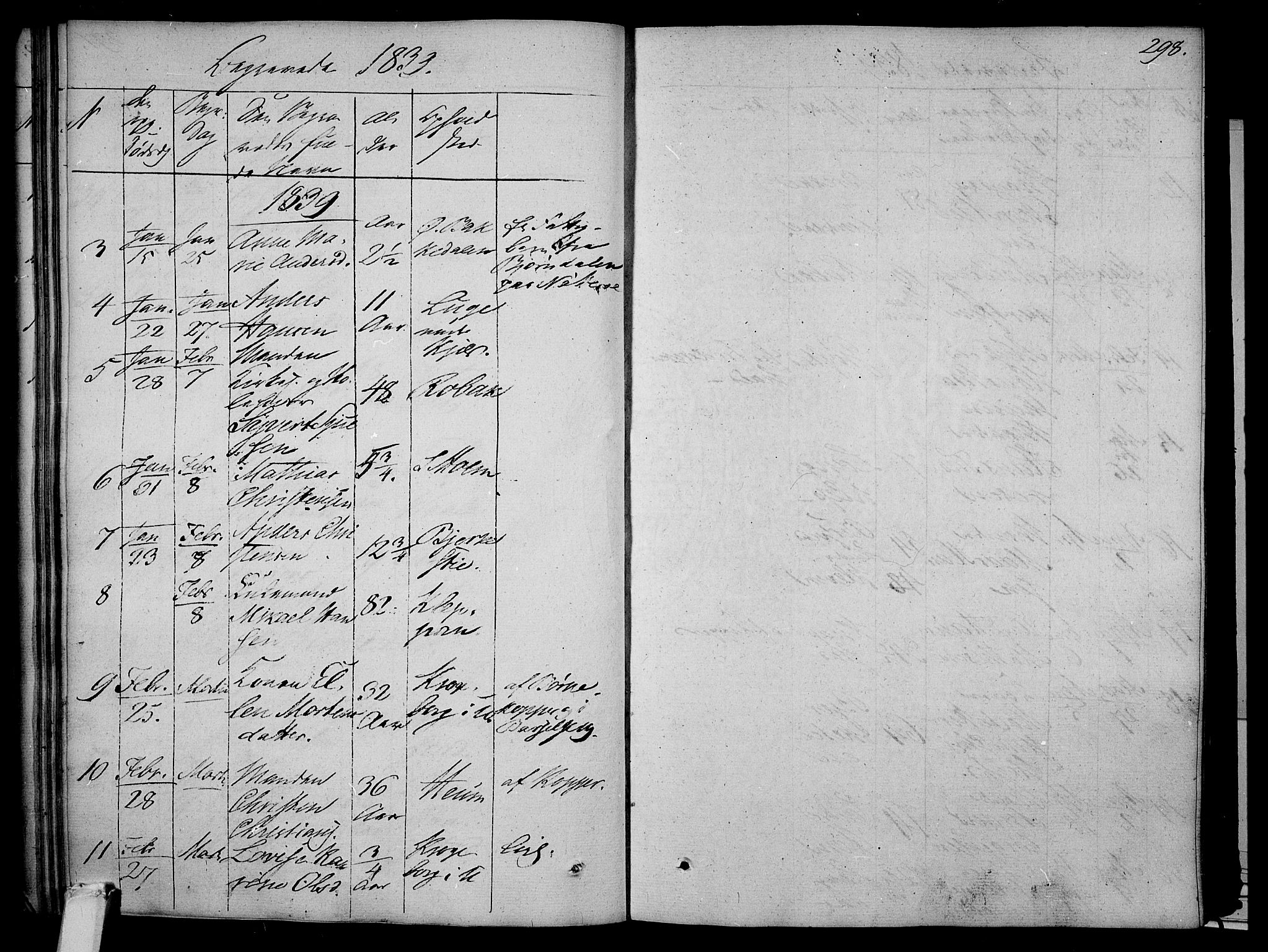 Våle kirkebøker, AV/SAKO-A-334/F/Fa/L0008: Parish register (official) no. I 8, 1824-1844, p. 298