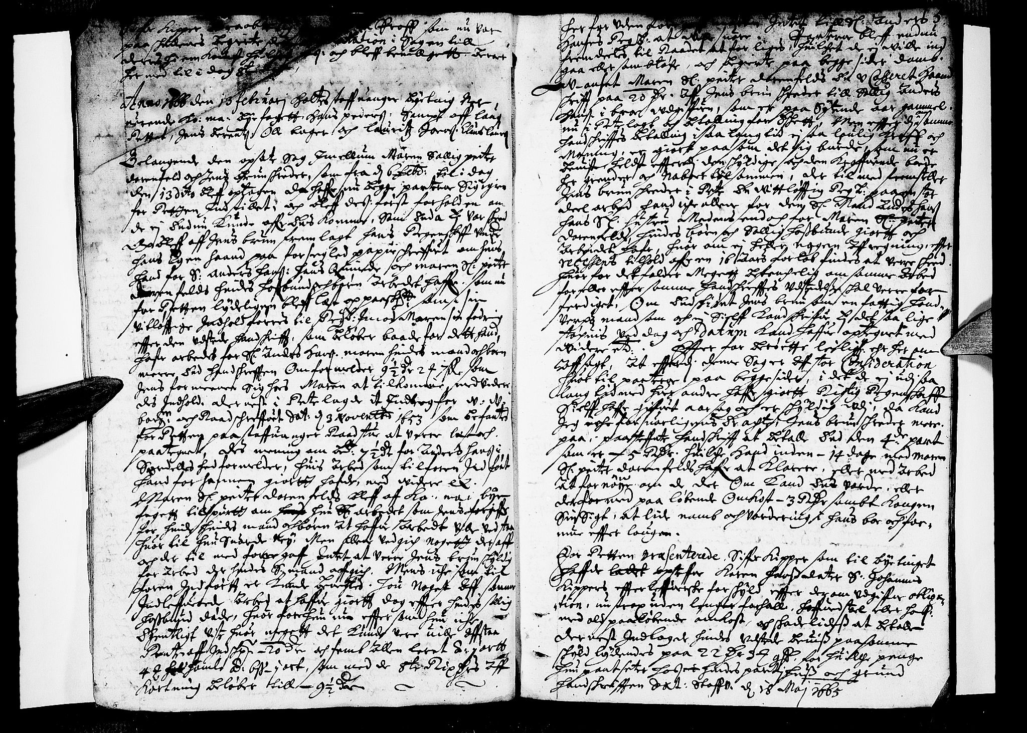 Stavanger byfogd, AV/SAST-A-101408/001/3/30/30BA/L0018: Bytingprotkoll, 1666, p. 4b-5a