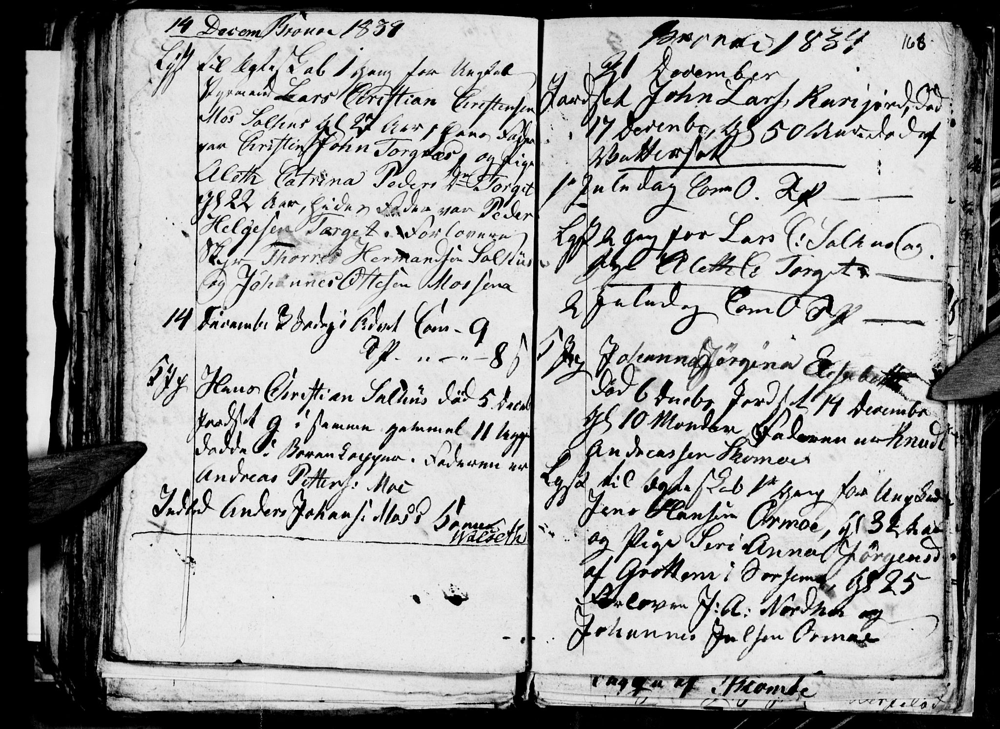 Ministerialprotokoller, klokkerbøker og fødselsregistre - Nordland, SAT/A-1459/813/L0210: Parish register (copy) no. 813C02, 1825-1836, p. 166