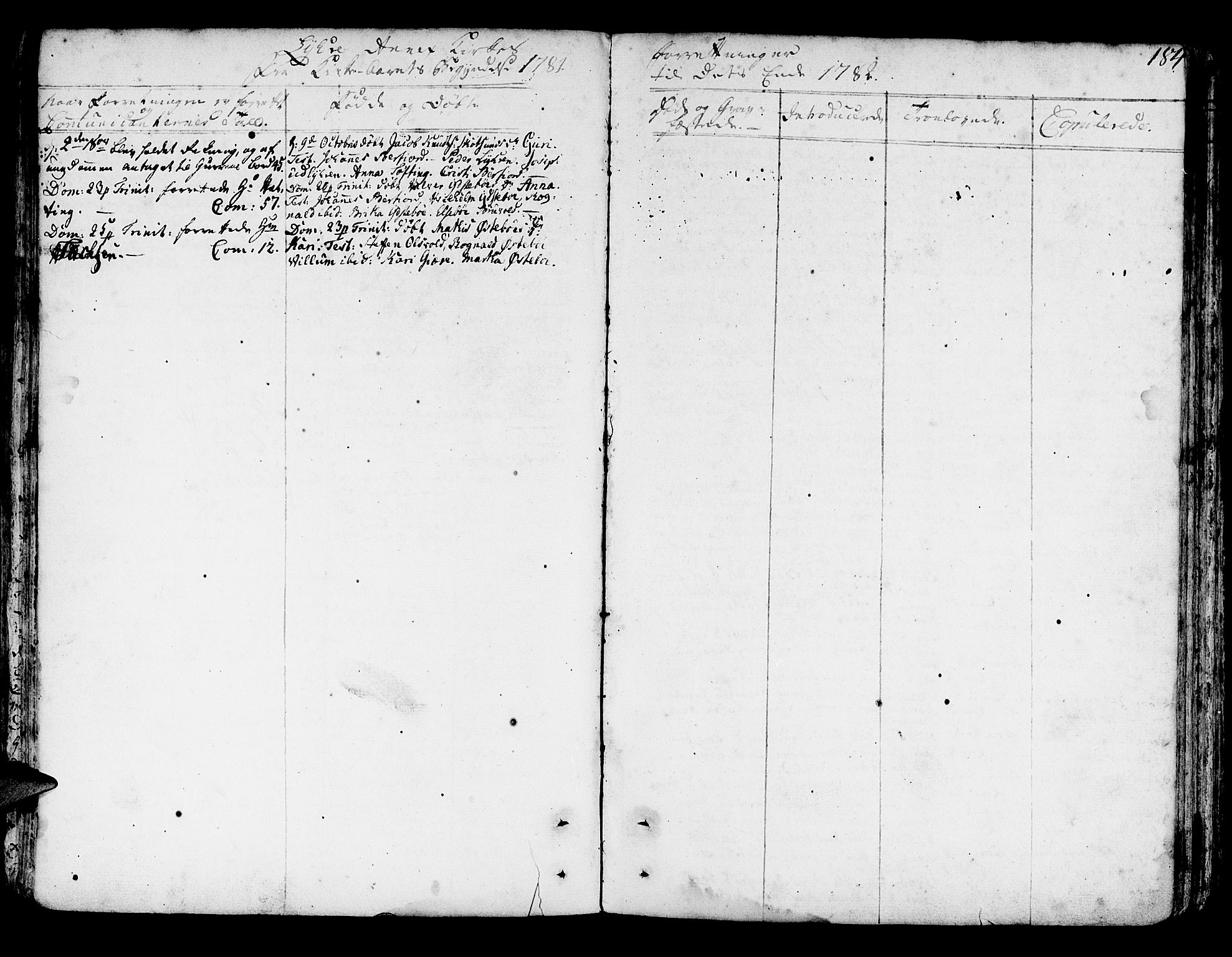 Lindås Sokneprestembete, AV/SAB-A-76701/H/Haa/Haaa/L0004: Parish register (official) no. A 4, 1764-1791, p. 184