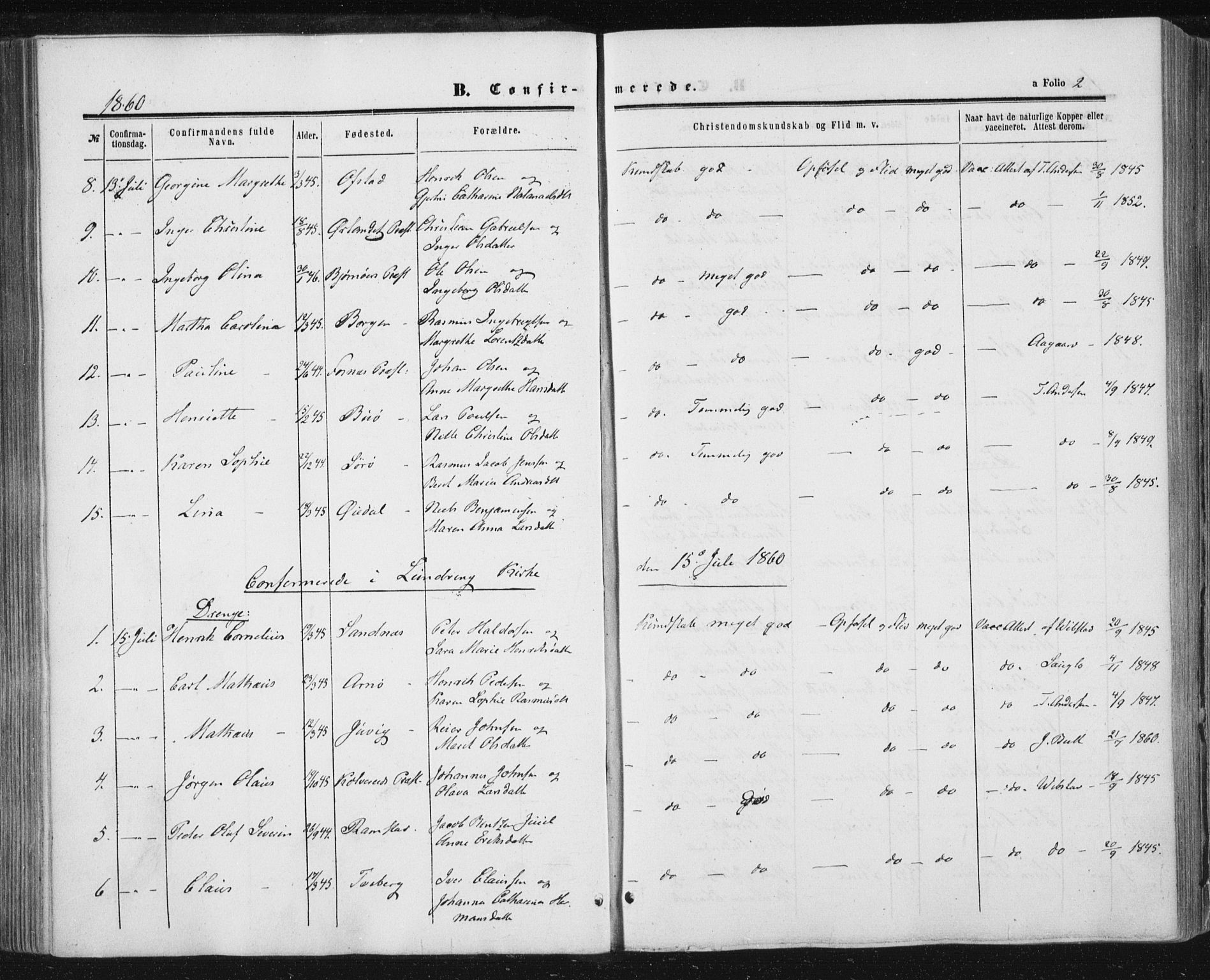 Ministerialprotokoller, klokkerbøker og fødselsregistre - Nord-Trøndelag, SAT/A-1458/784/L0670: Parish register (official) no. 784A05, 1860-1876, p. 2